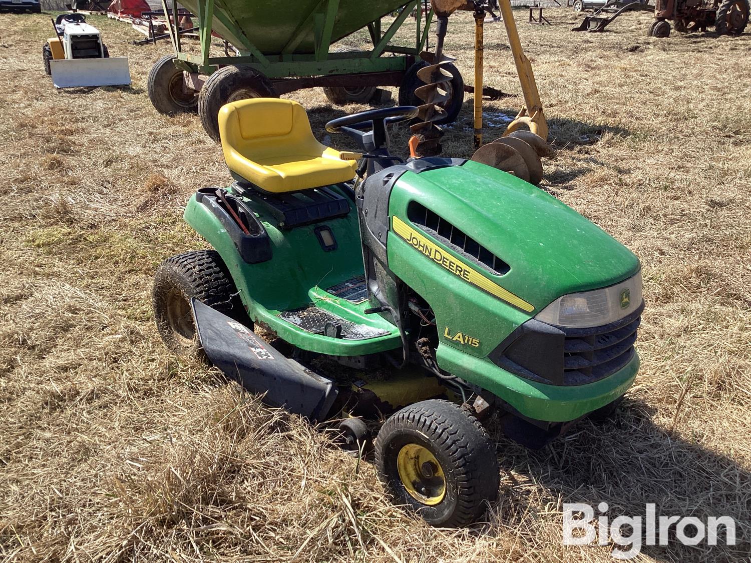 John Deere La115 Riding Lawn Mower Bigiron Auctions 1731