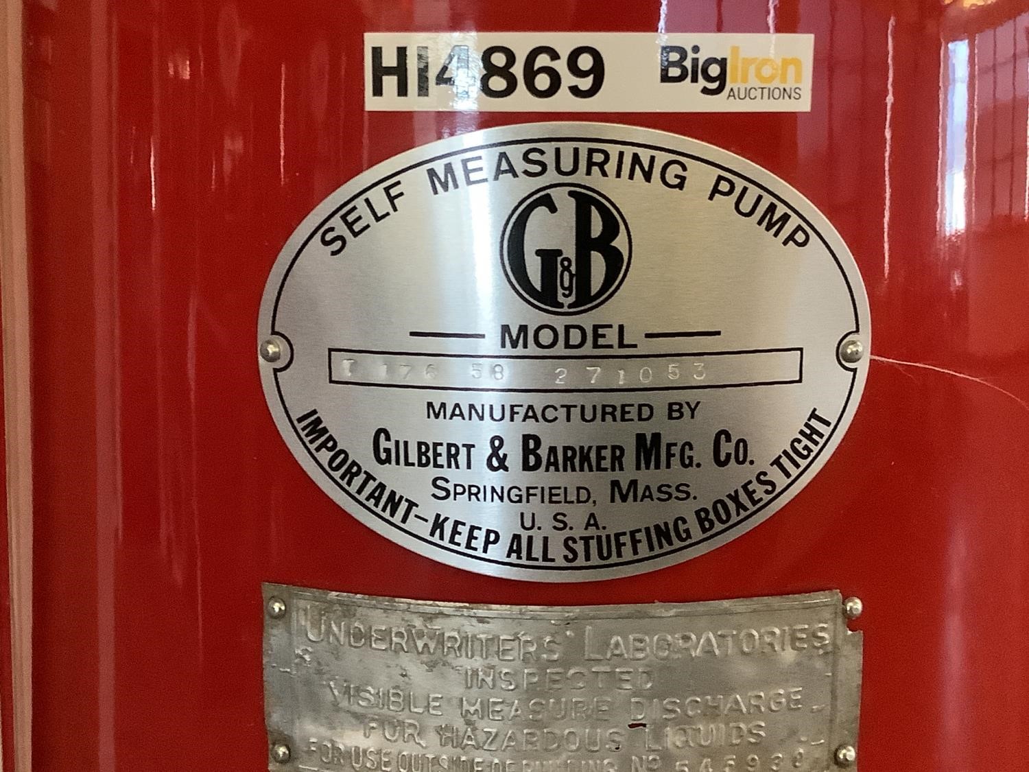 Gilbert & Barker T176 58 Antique Gas Pump BigIron Auctions