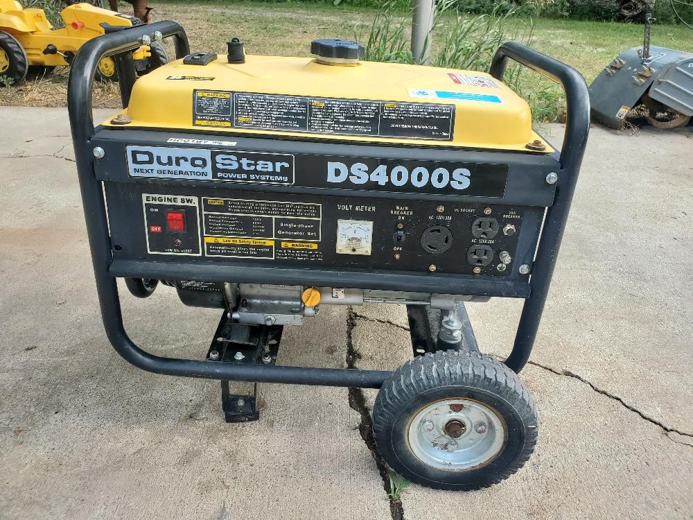 DuroStar DS4000S Portable Generator BigIron Auctions