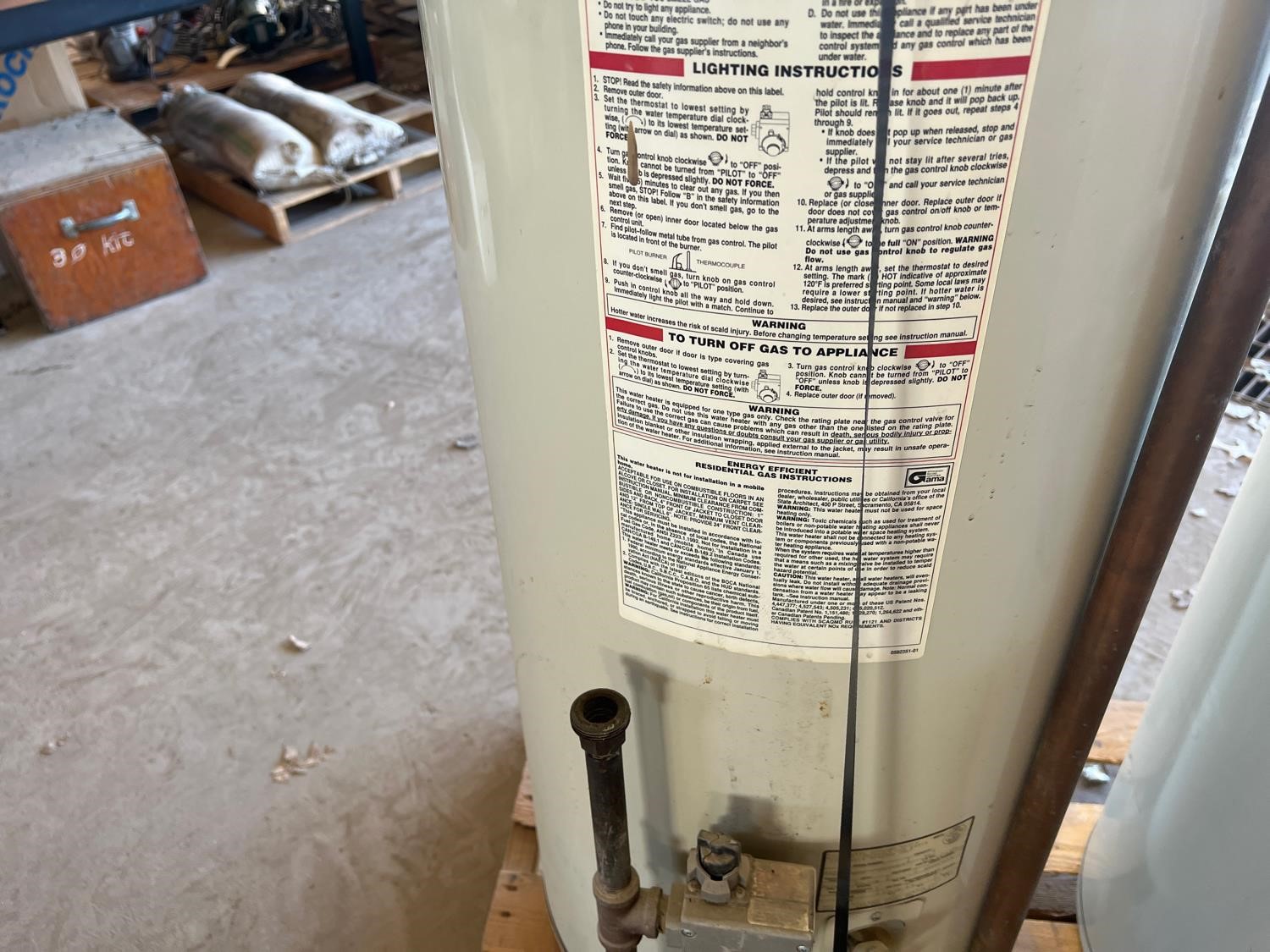 Reliance 606 Gas Water Heater Bigiron Auctions 7123