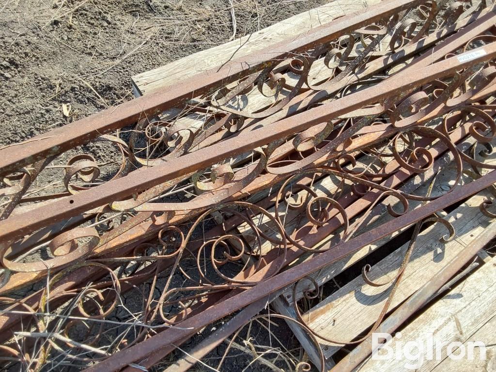 Wrought Iron Porch Posts Bigiron Auctions 3280