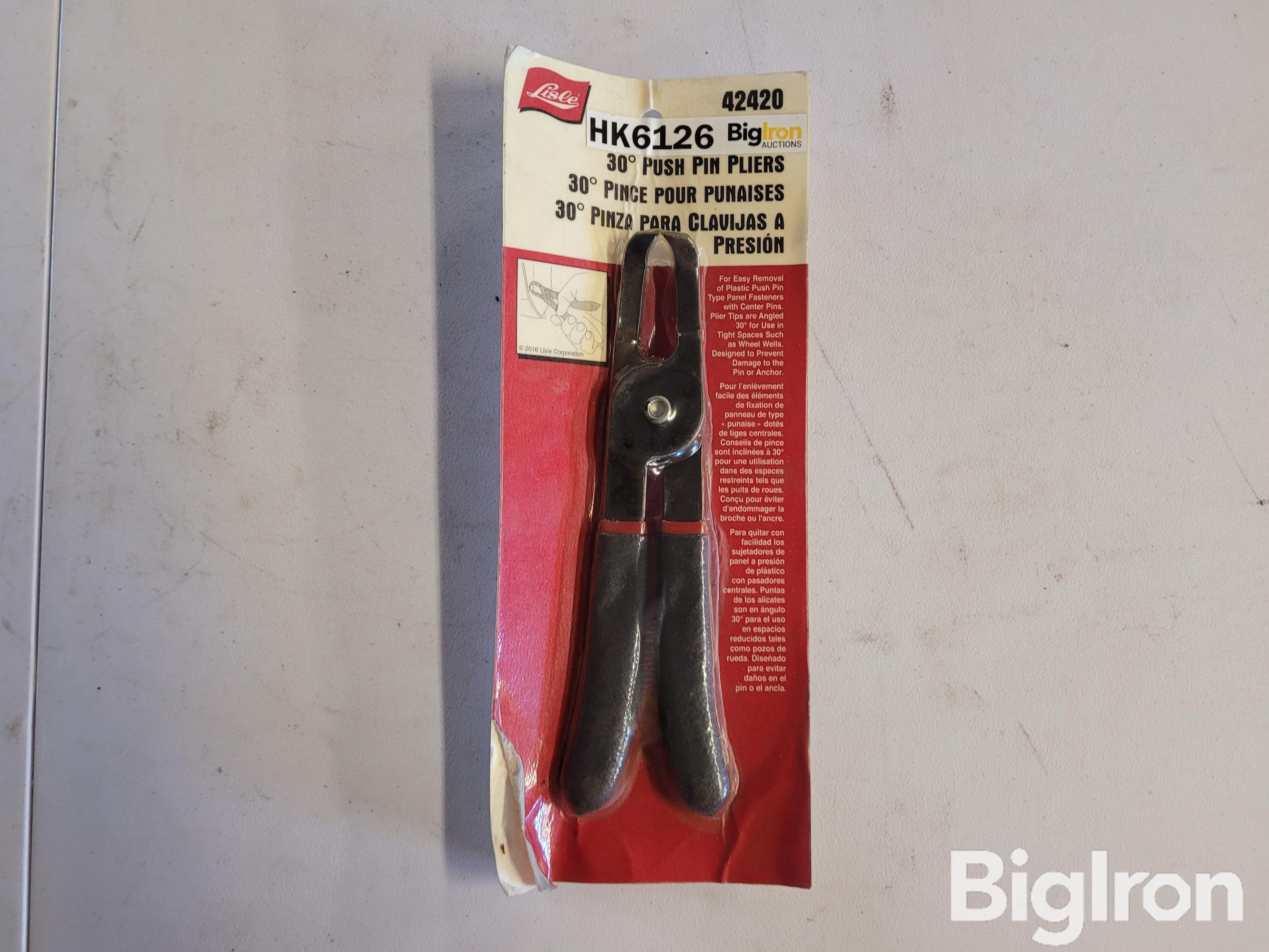 42420 30 Degree Push Pin Pliers BigIron Auctions