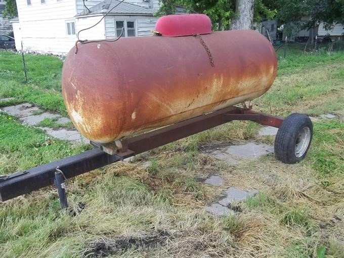 Propane Fuel Tank On 2 Wheel Cart BigIron Auctions