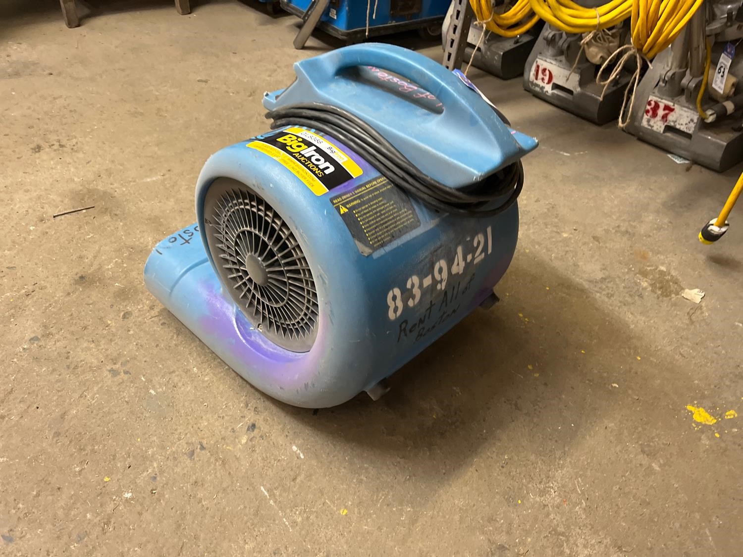 Dri-Eaz Turbo Dryer F188 Electric Floor Blower Fan BigIron Auctions