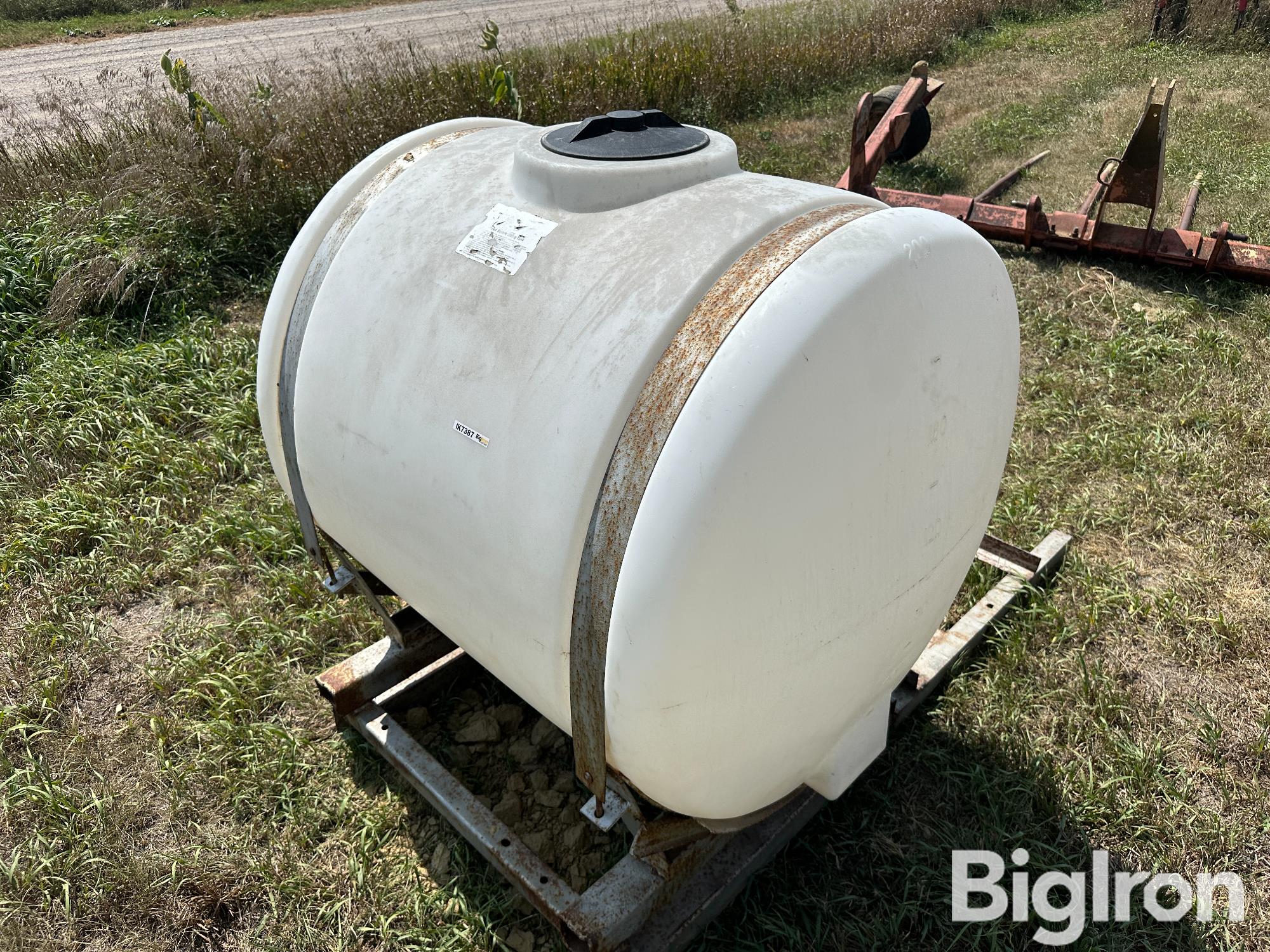 200 Gal Poly Tank W/Retractable Hose Reel BigIron Auctions
