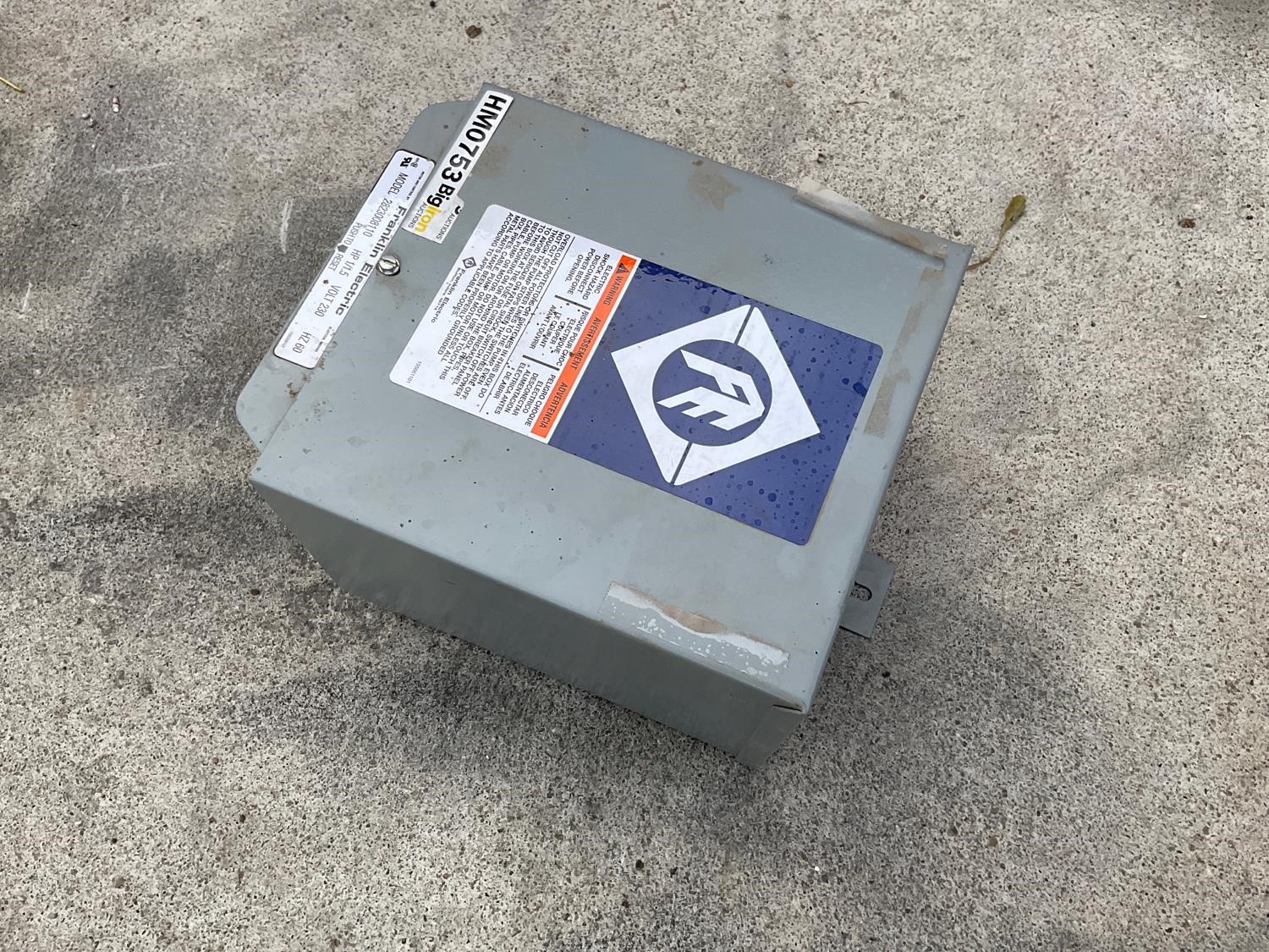 Franklin Electric 2823008110 Well Controller Box BigIron Auctions