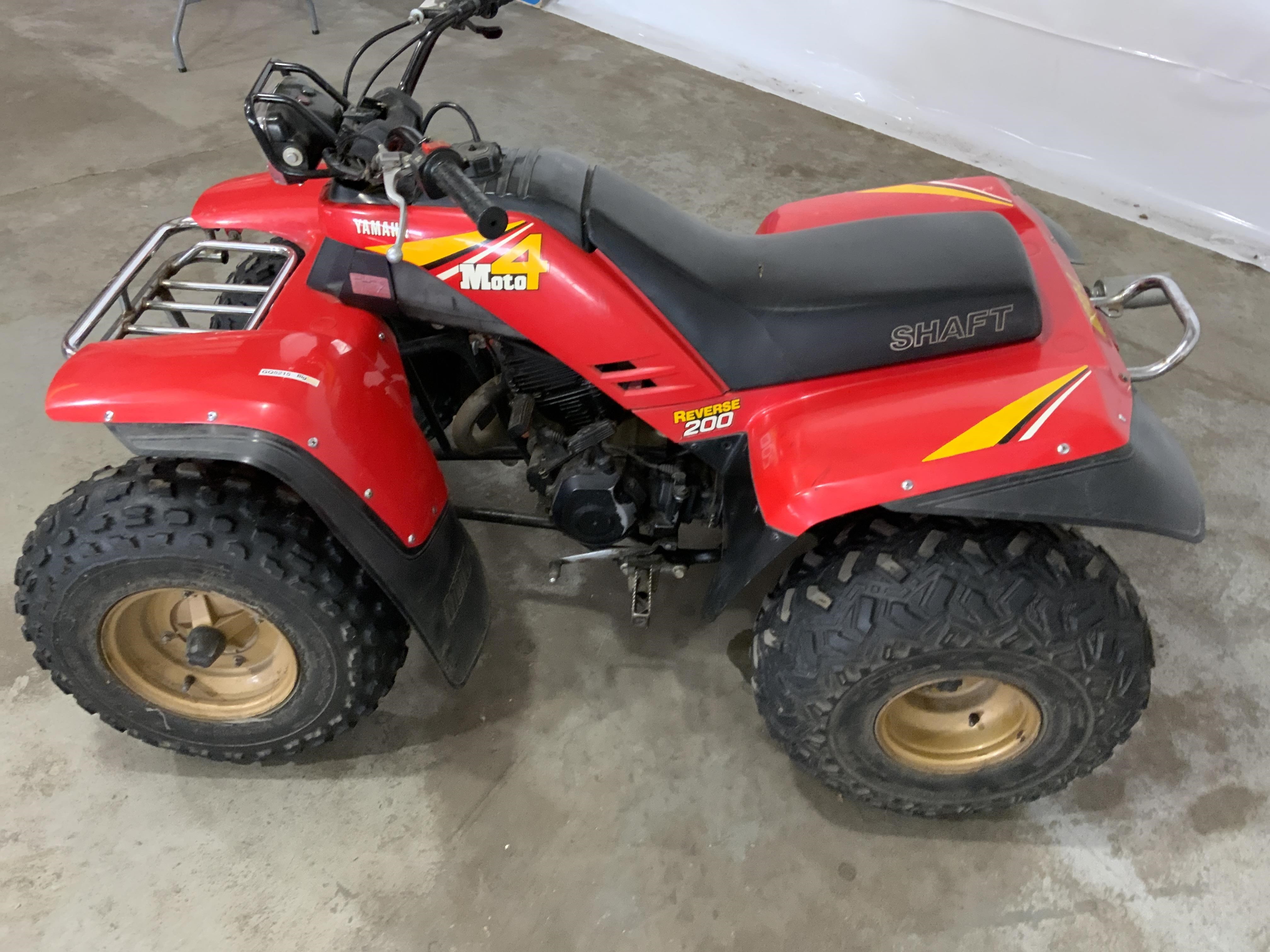 1986 Yamaha Moto 4 200 2WD ATV BigIron Auctions