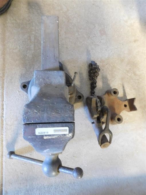 Craftsman 5164 Vise And Ridgid Pipe Vise/Bender BigIron Auctions