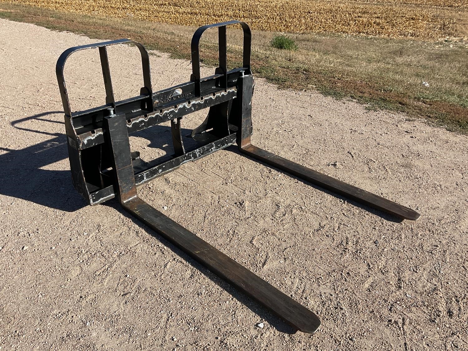 HLA 48” Skid Steer Pallet Fork Attachment BigIron Auctions