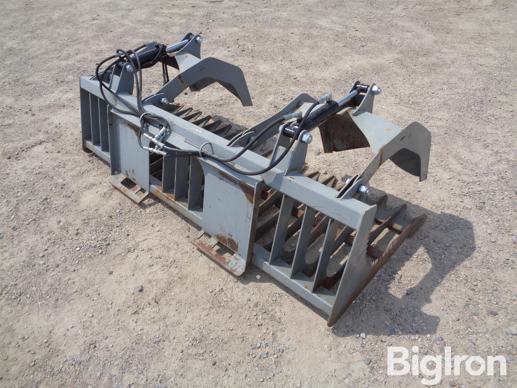 Skid Steer Quick Attach Rock Bucket W/Grapple BigIron Auctions