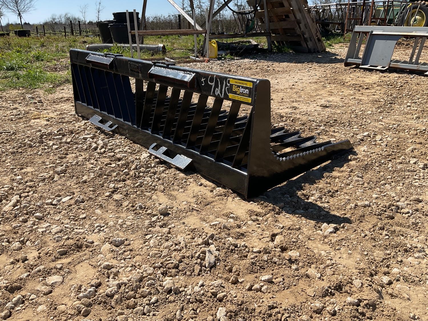 75” Rock Bucket Skid Steer Attachment BigIron Auctions