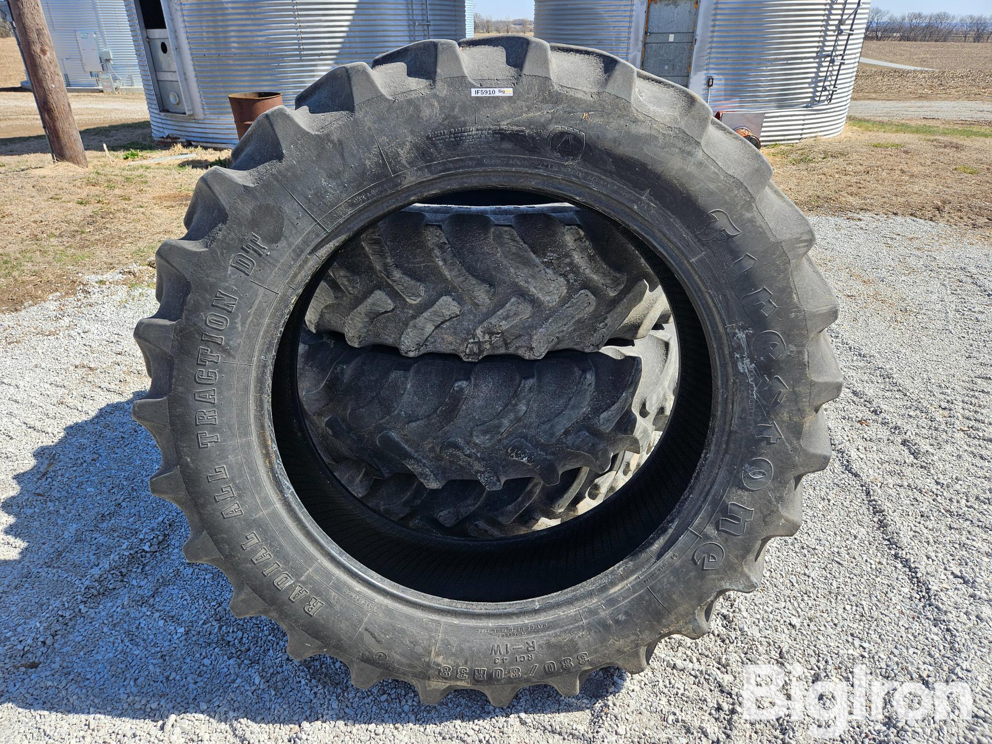 Firestone 380/80R38 Radial All Traction DT Tires BigIron Auctions