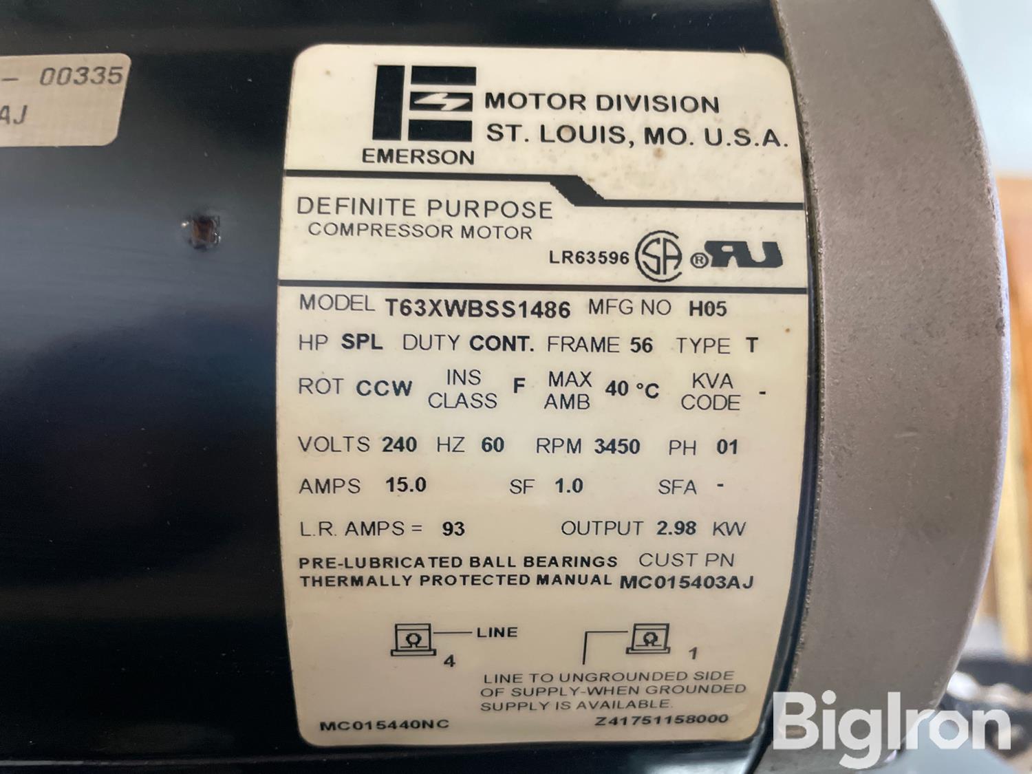 Farmhand VT633500AJ Cast Iron Air Compressor BigIron Auctions