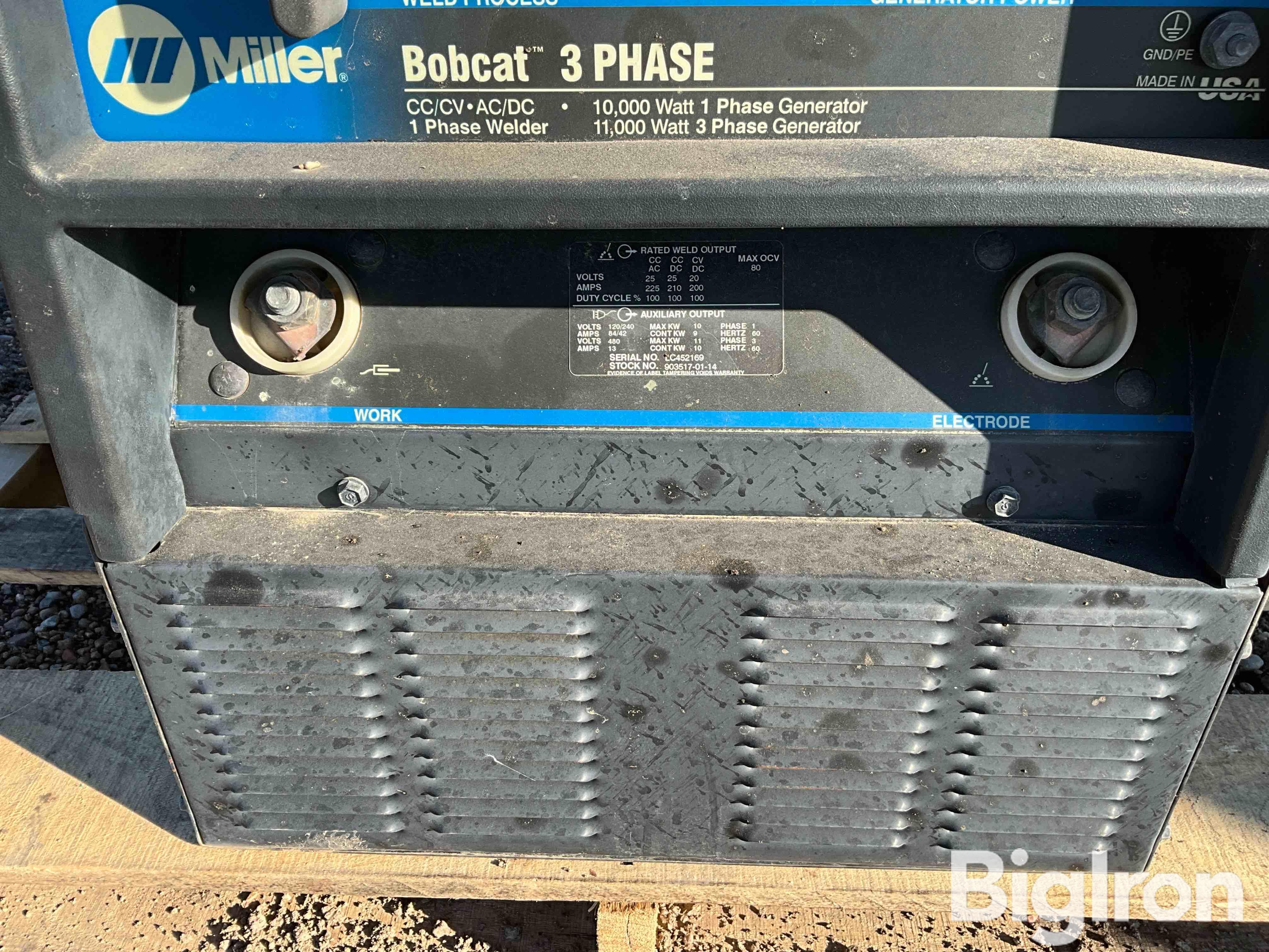 Miller Bobcat 3-Phase Welder/Generator BigIron Auctions