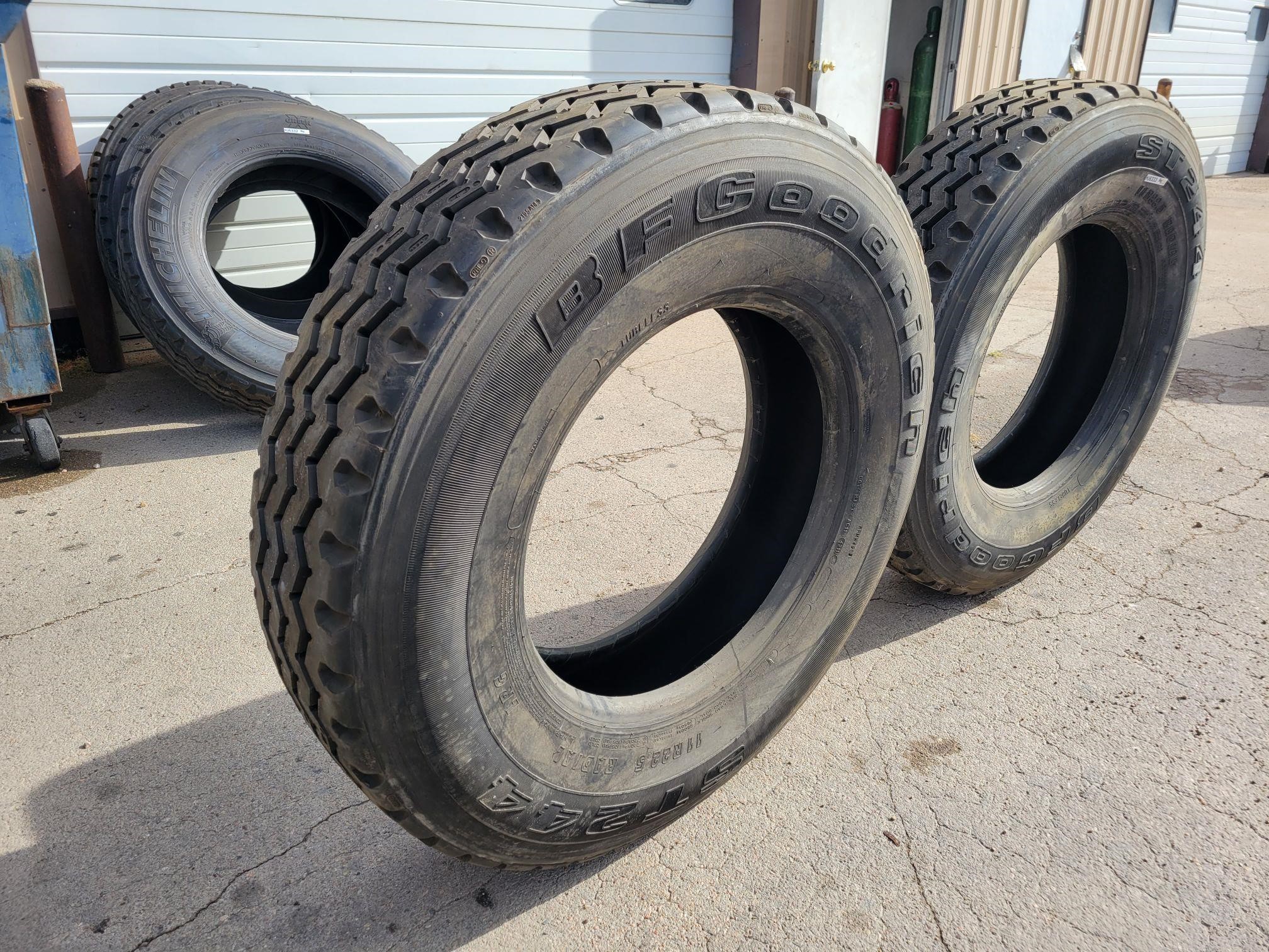 BF Goodrich ST244 Unused Recap 11R22.5 Tires BigIron Auctions