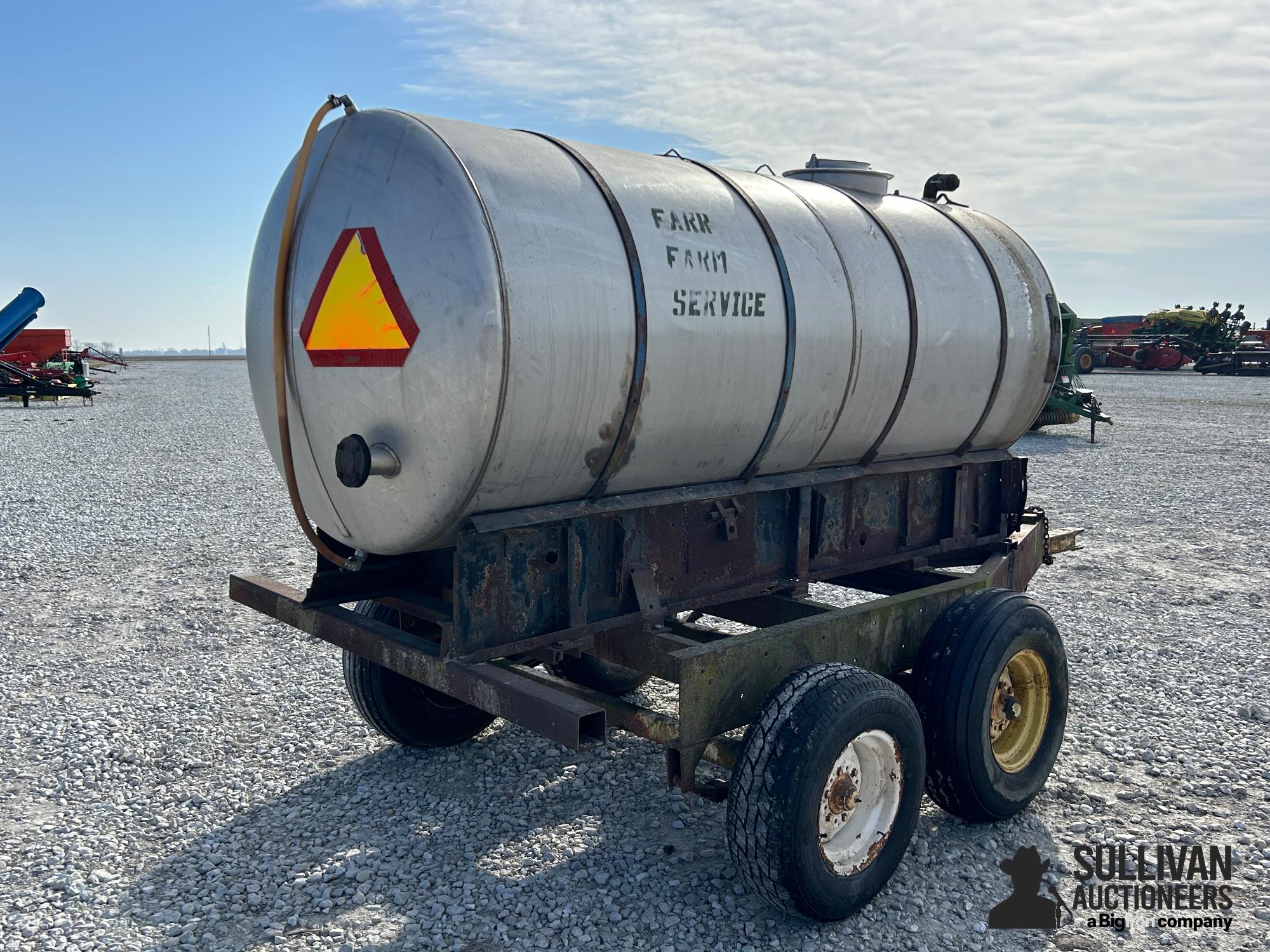 1,000-gallon Aluminum Tank On Tandem Running Gear BigIron Auctions