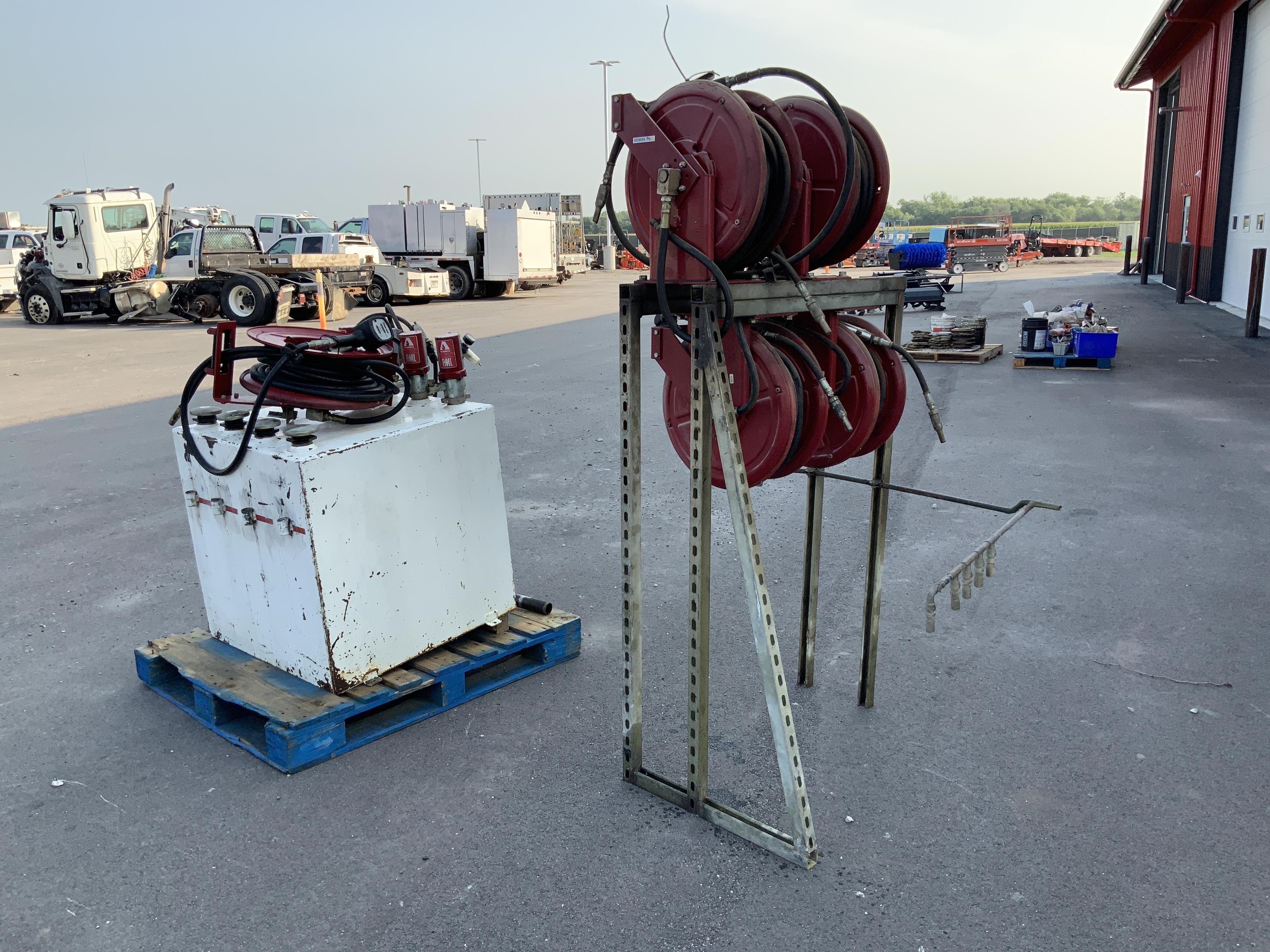 Product Lube Tank, Pumps & W/ Retractable Hose Reels BigIron Auctions