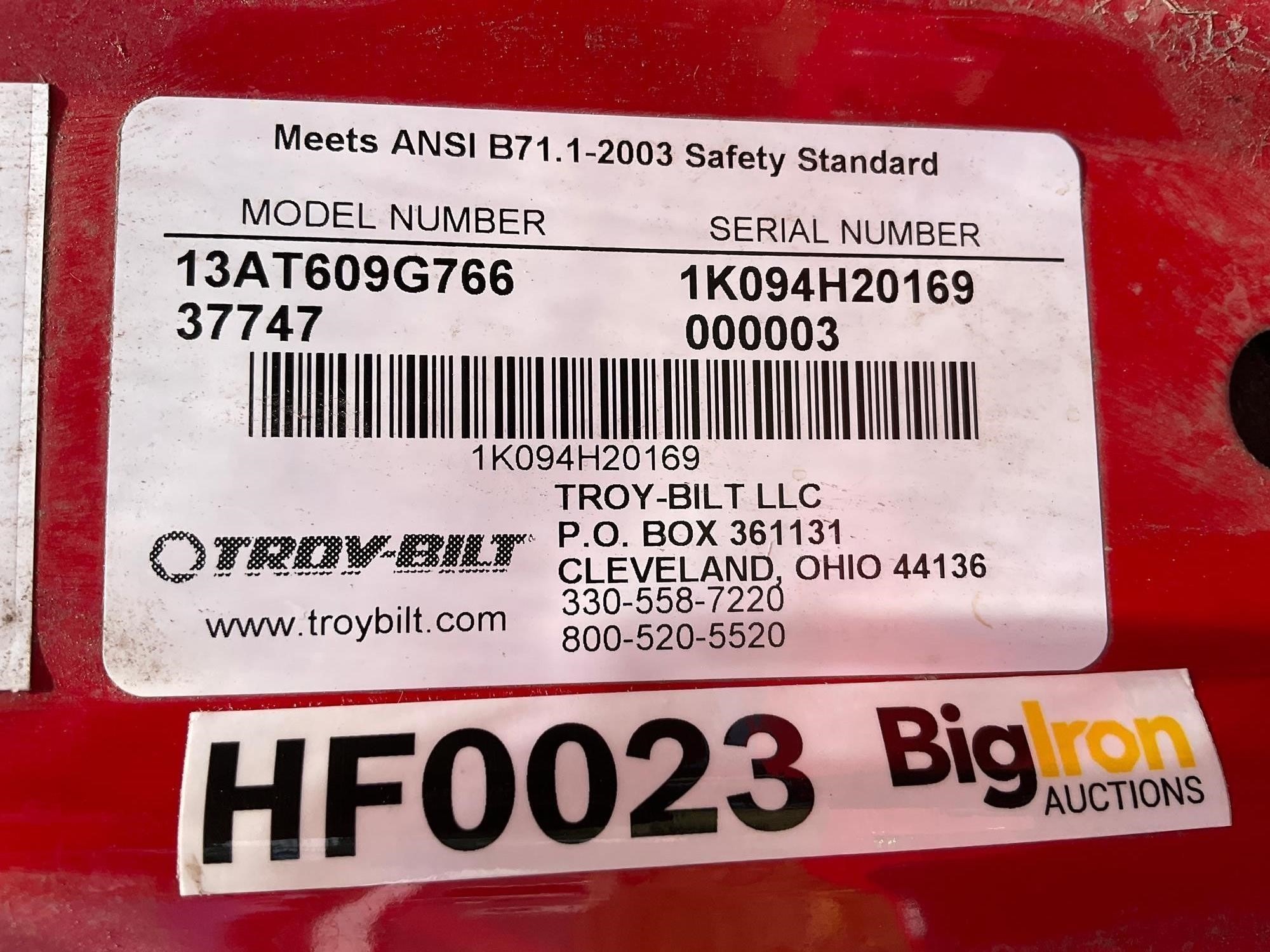 Troy bilt 2024 13at609g766