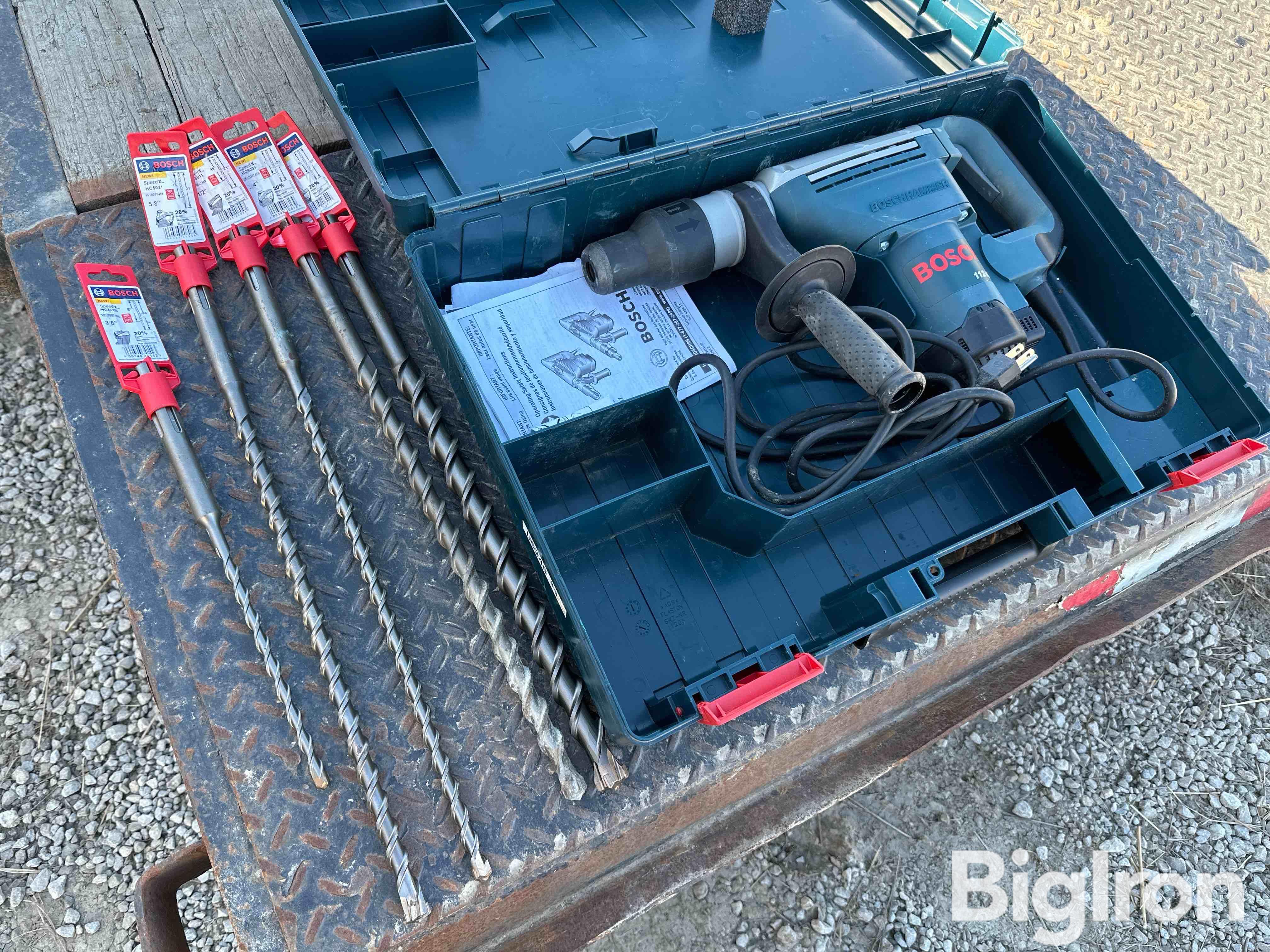 Bosch 11240 Rotary Hammer Drill w Bits BigIron Auctions