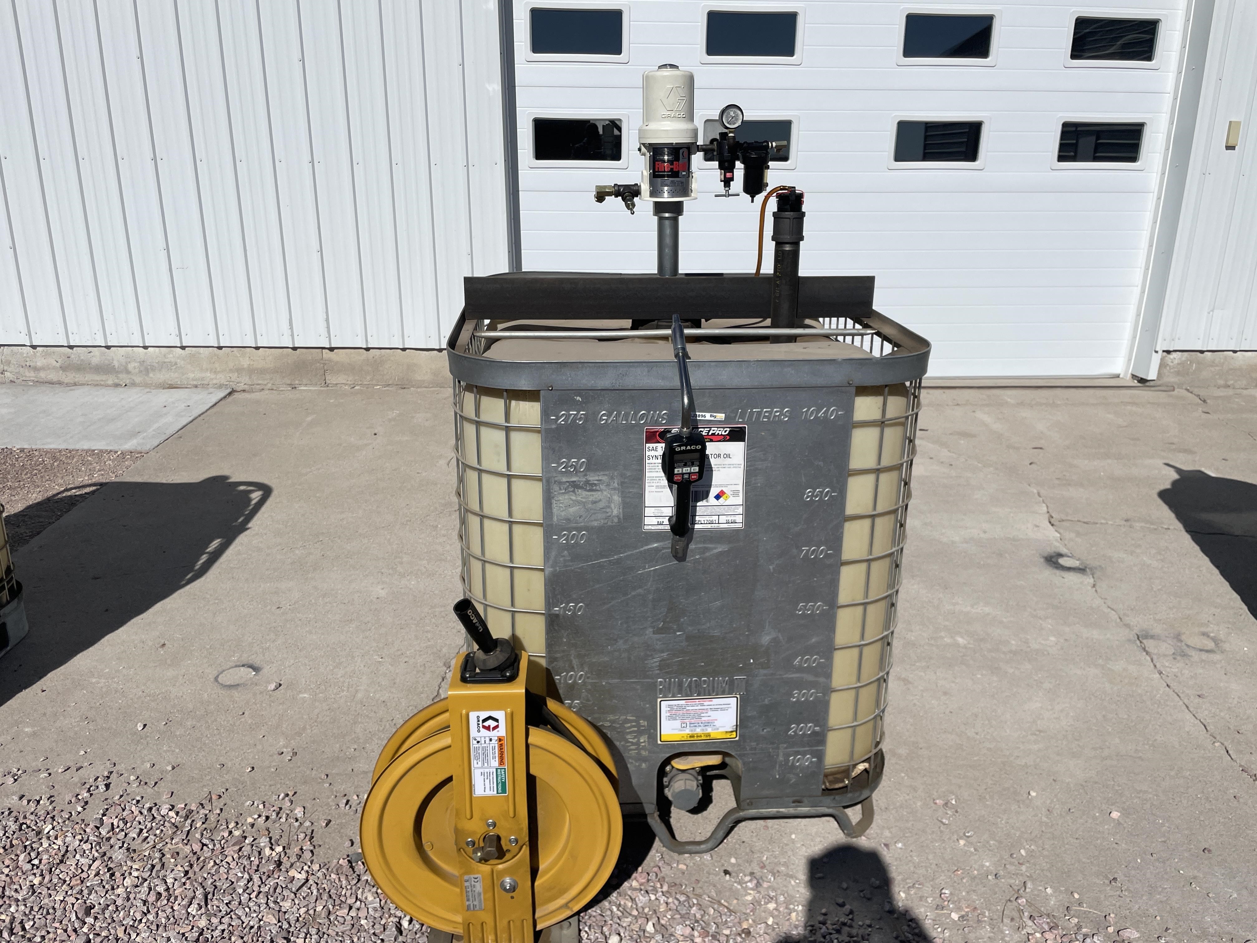 Graco Oil Container, Pump, Meter And Hose Reel BigIron Auctions