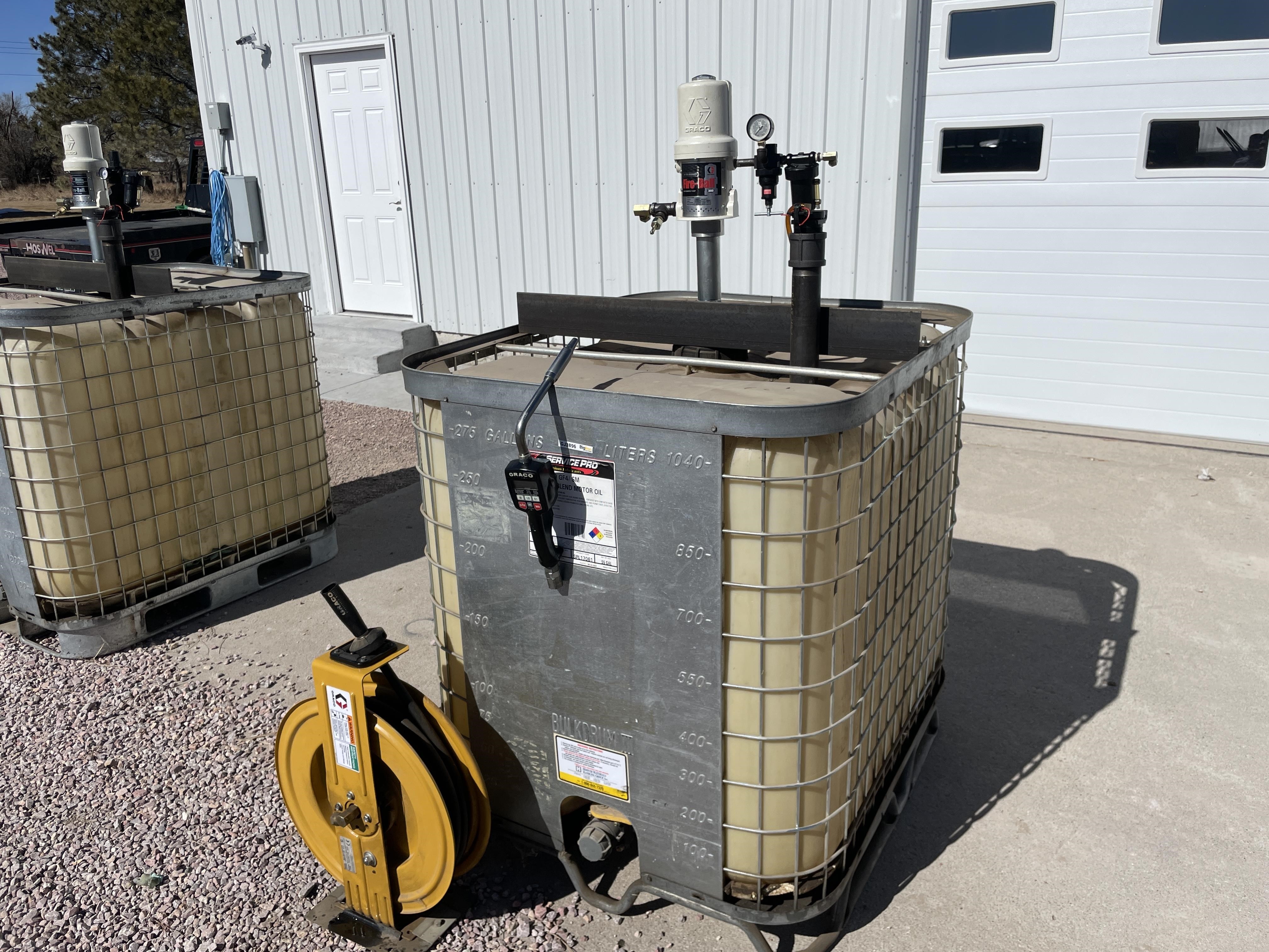Graco Oil Container, Pump, Meter And Hose Reel BigIron Auctions