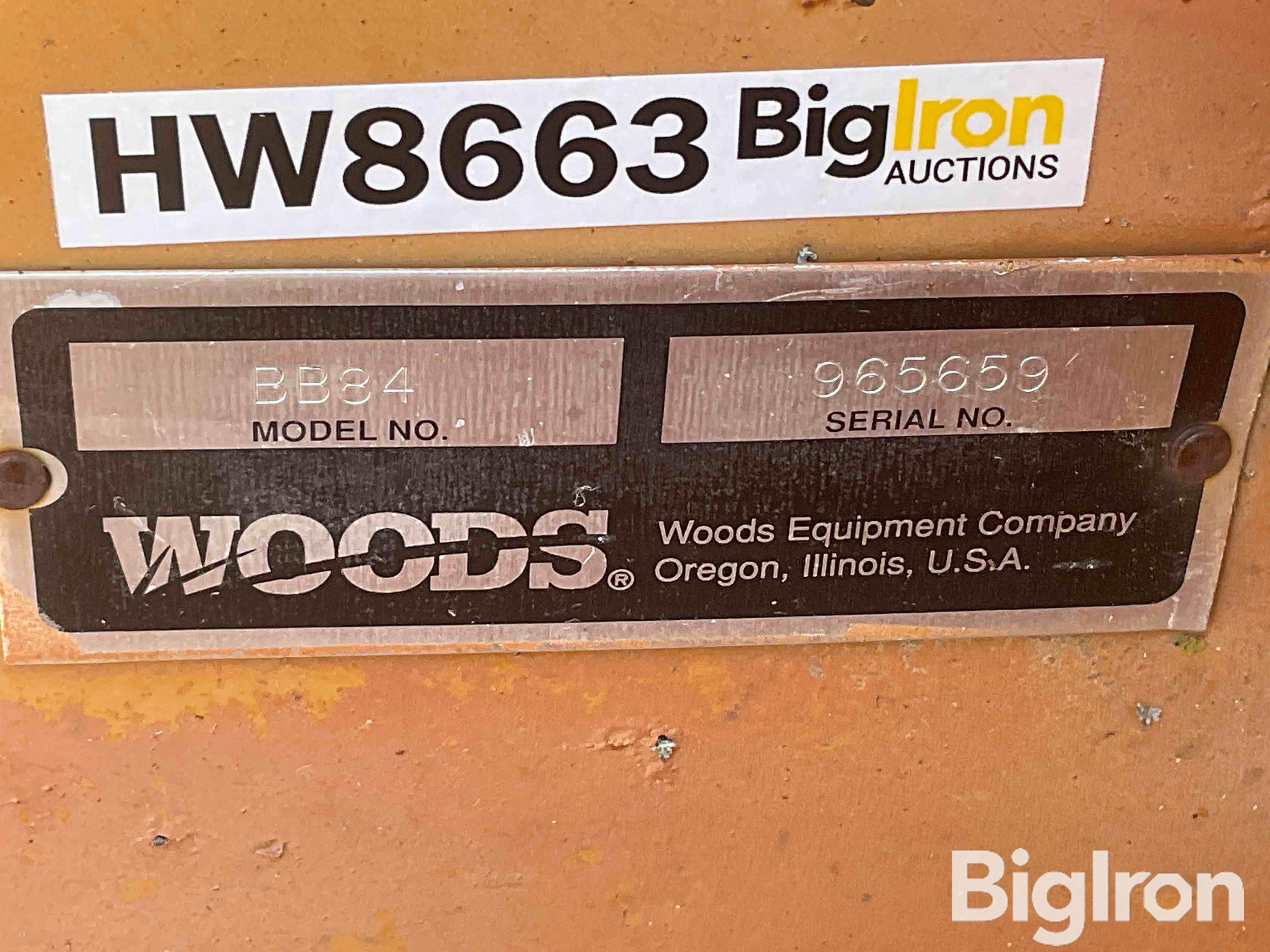 Woods Brush Bull BB84 Rotary Shredder BigIron Auctions