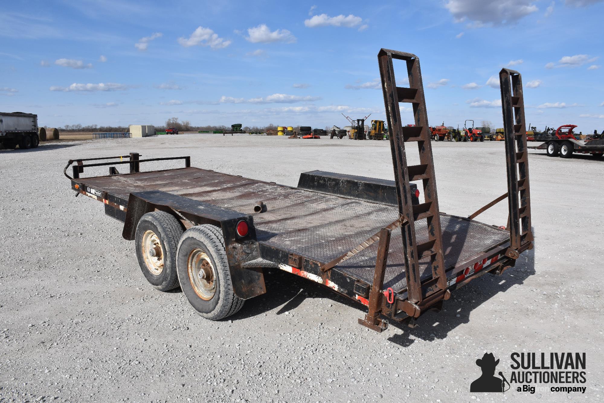 1998 MacLander 18' T/A Flatbed Trailer BigIron Auctions