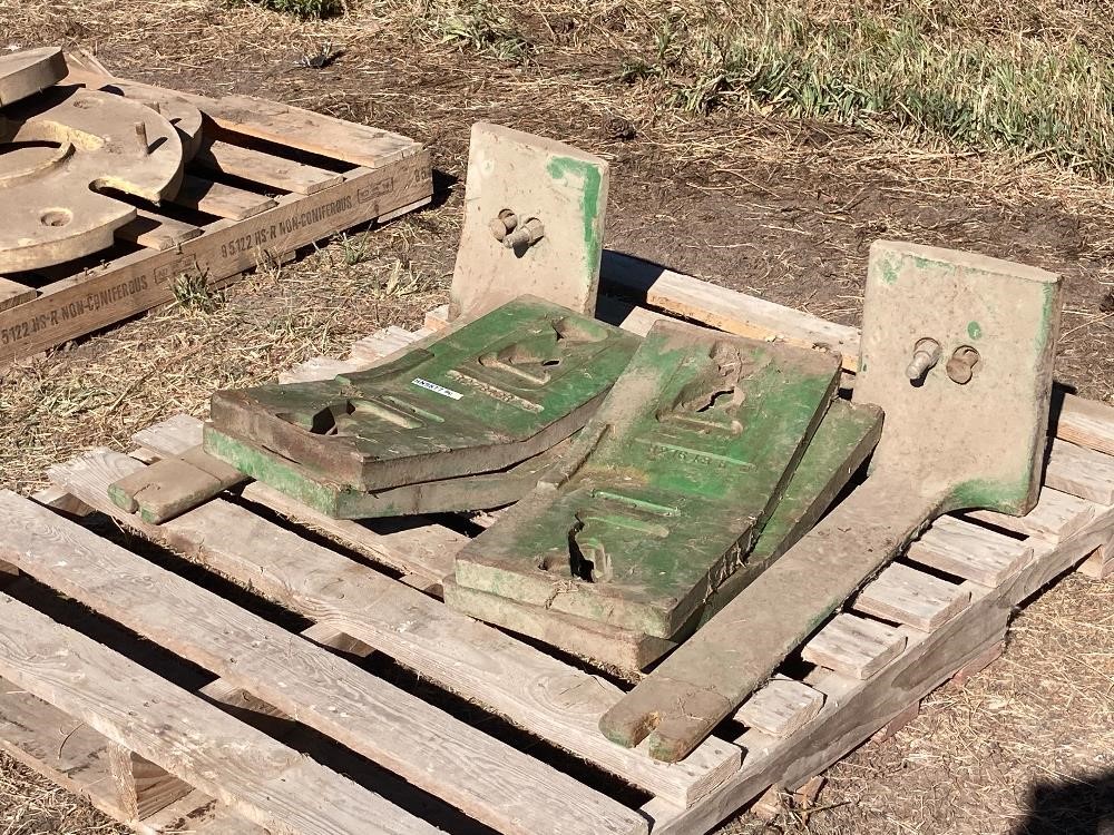 John Deere Slab Weights W/ Mounting Brackets BigIron Auctions