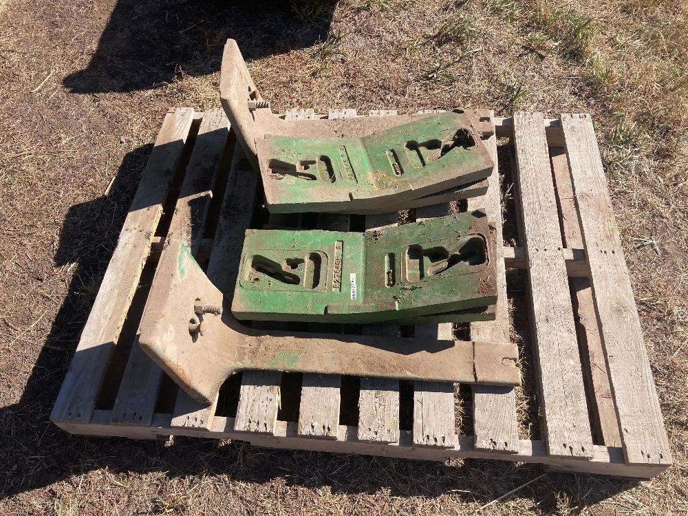 John Deere Slab Weights W/ Mounting Brackets BigIron Auctions