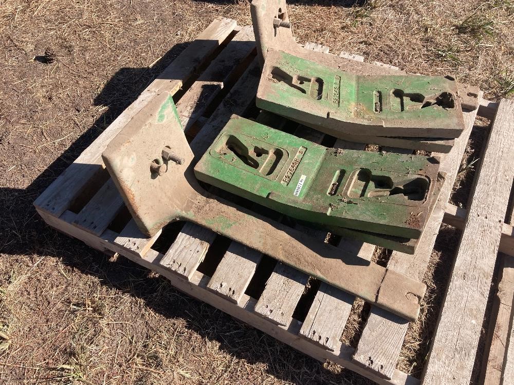 John Deere Slab Weights W/ Mounting Brackets BigIron Auctions