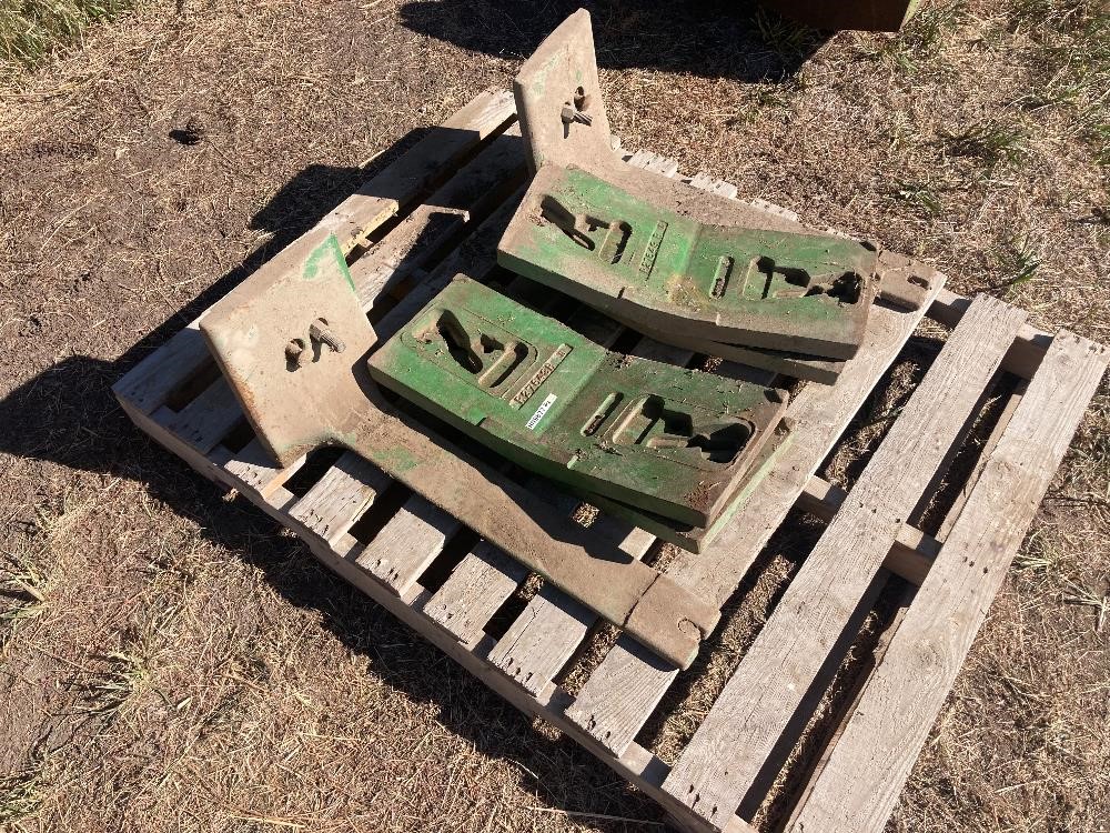 John Deere Slab Weights W/ Mounting Brackets BigIron Auctions