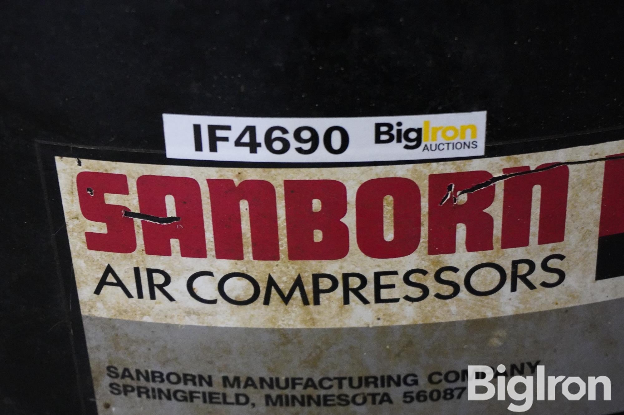 Sanborn 80-Gallon 175 PSI Air Compressor BigIron Auctions