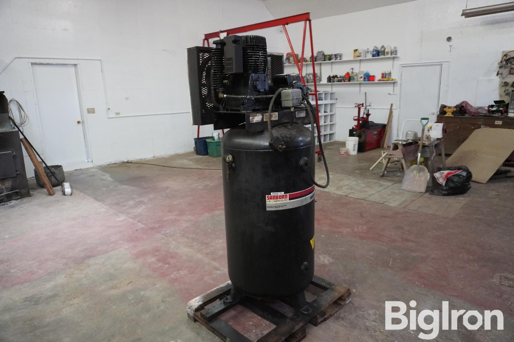 Sanborn 80-Gallon 175 PSI Air Compressor BigIron Auctions