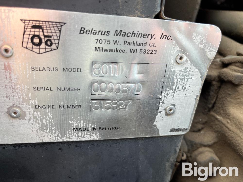 Belarus 8011L 2WD Tractor BigIron Auctions