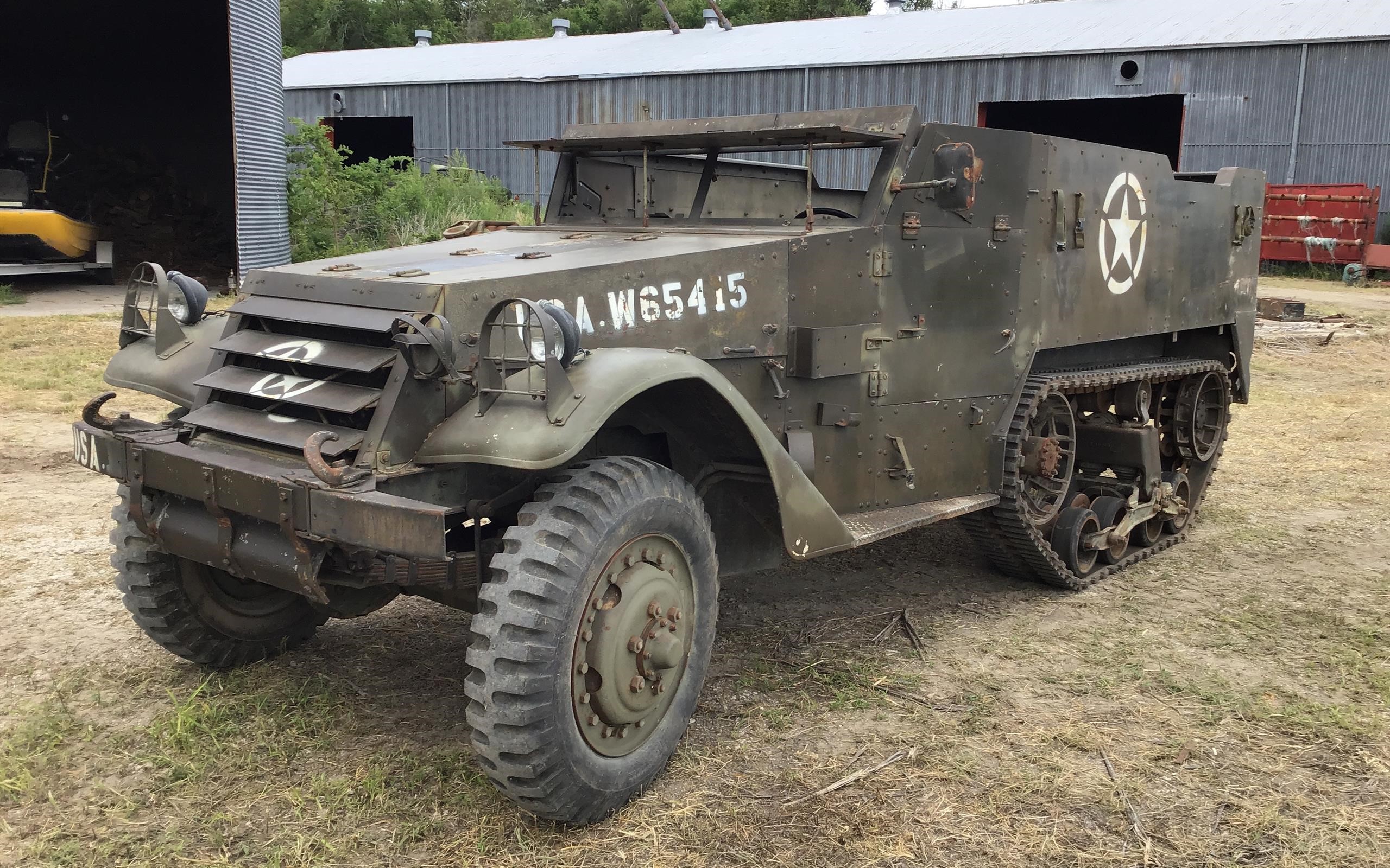 1945 White M2 Half Track Armored Military Vehicle Bigiron Auctions