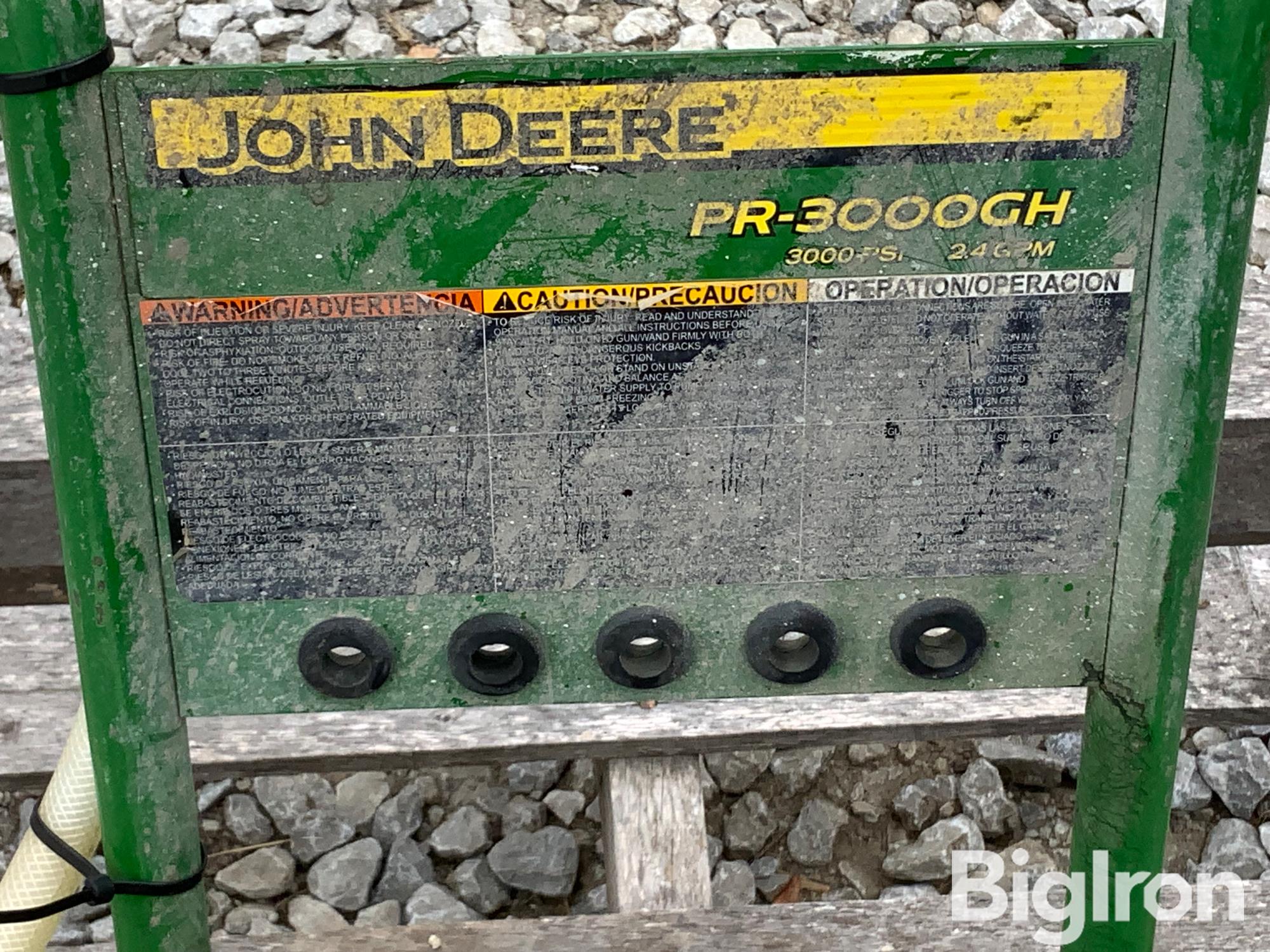 John Deere Wp 3000 8jhb Cold Pressure Washer Bigiron Auctions 8166