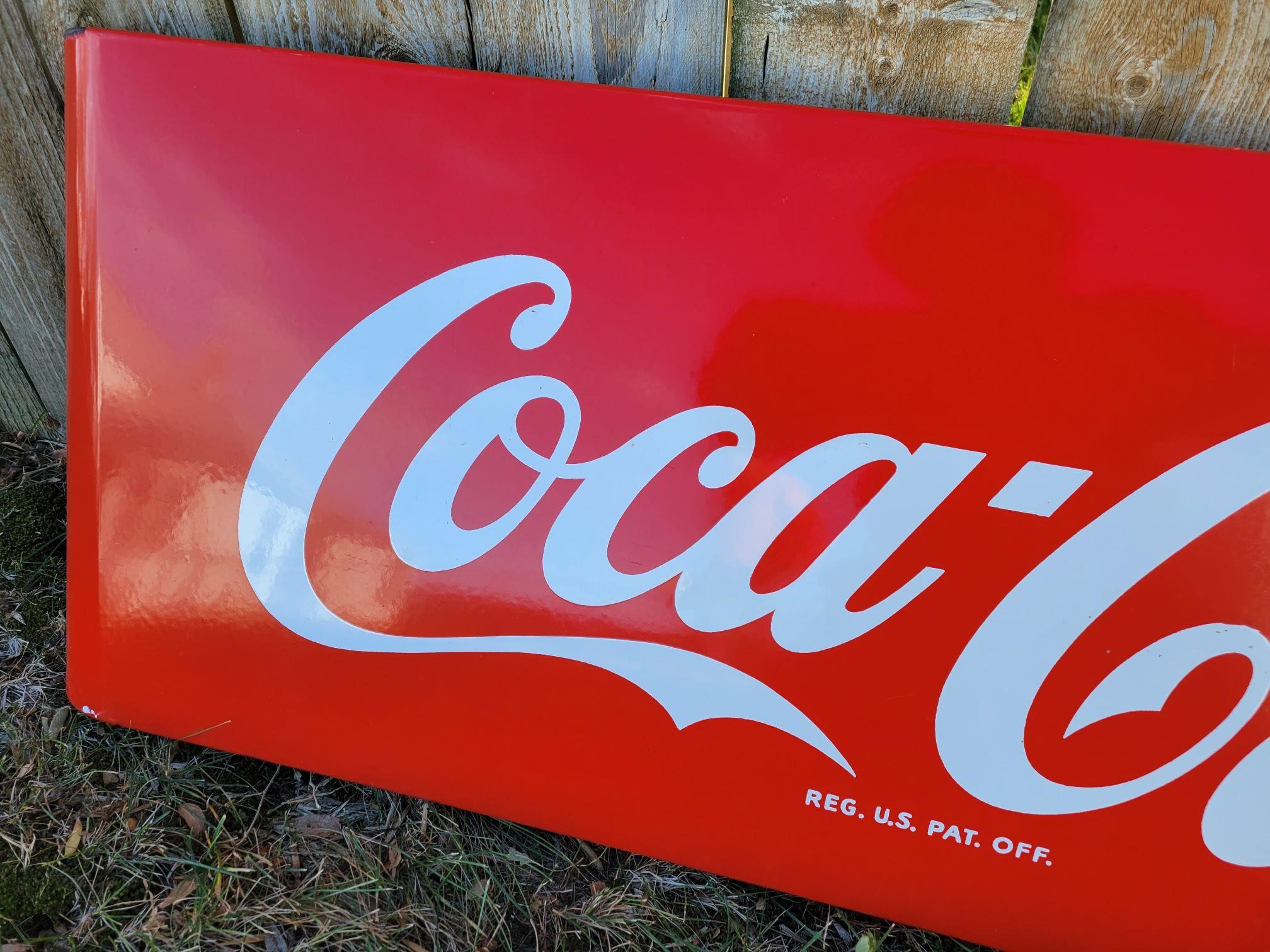 Coca Cola Canoe Sign BigIron Auctions