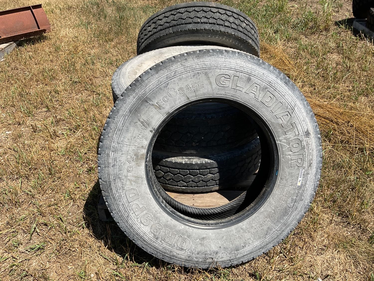 Gladiator 295/75R22.5 Truck Tires BigIron Auctions