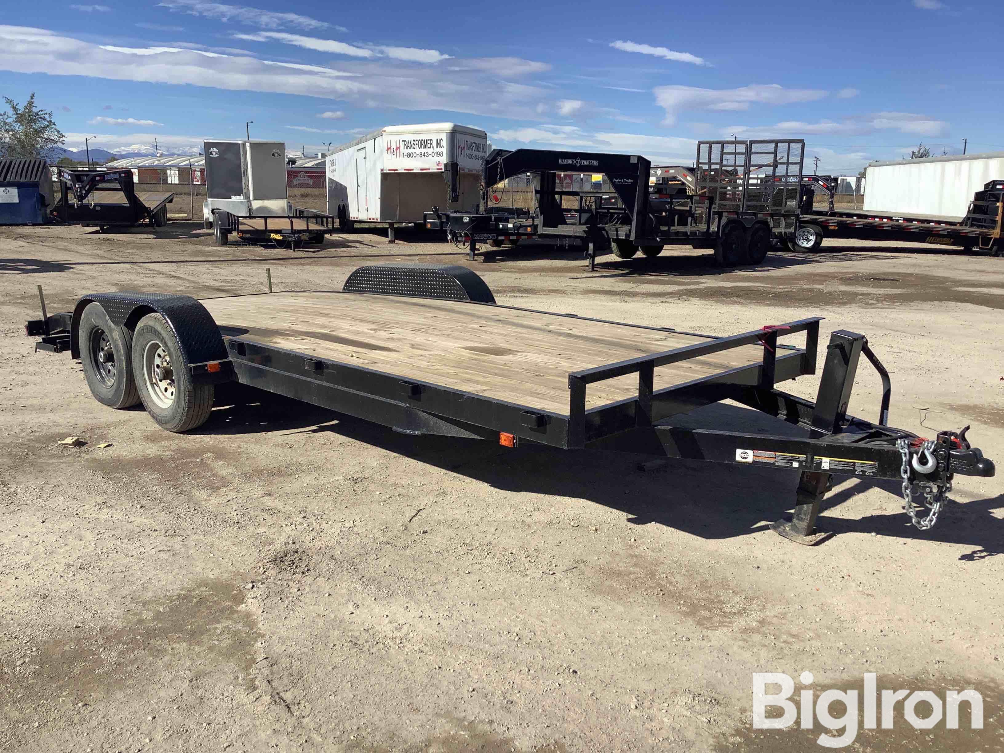 2021 Carry-On Flatbed T/A Arched Deck Utility Trailer BigIron Auctions