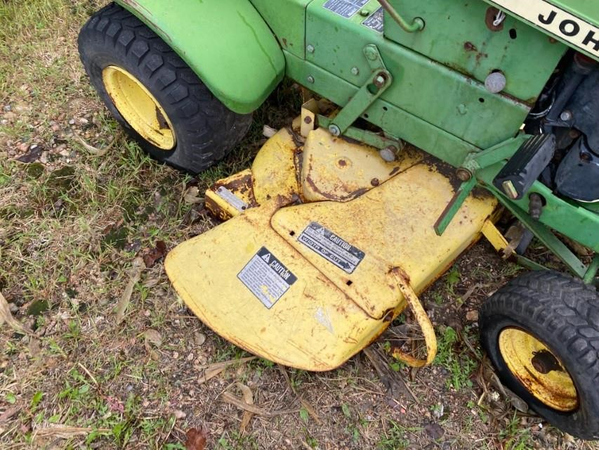 John Deere 70 Lawn Tractor Wmower Deck Bigiron Auctions 8252