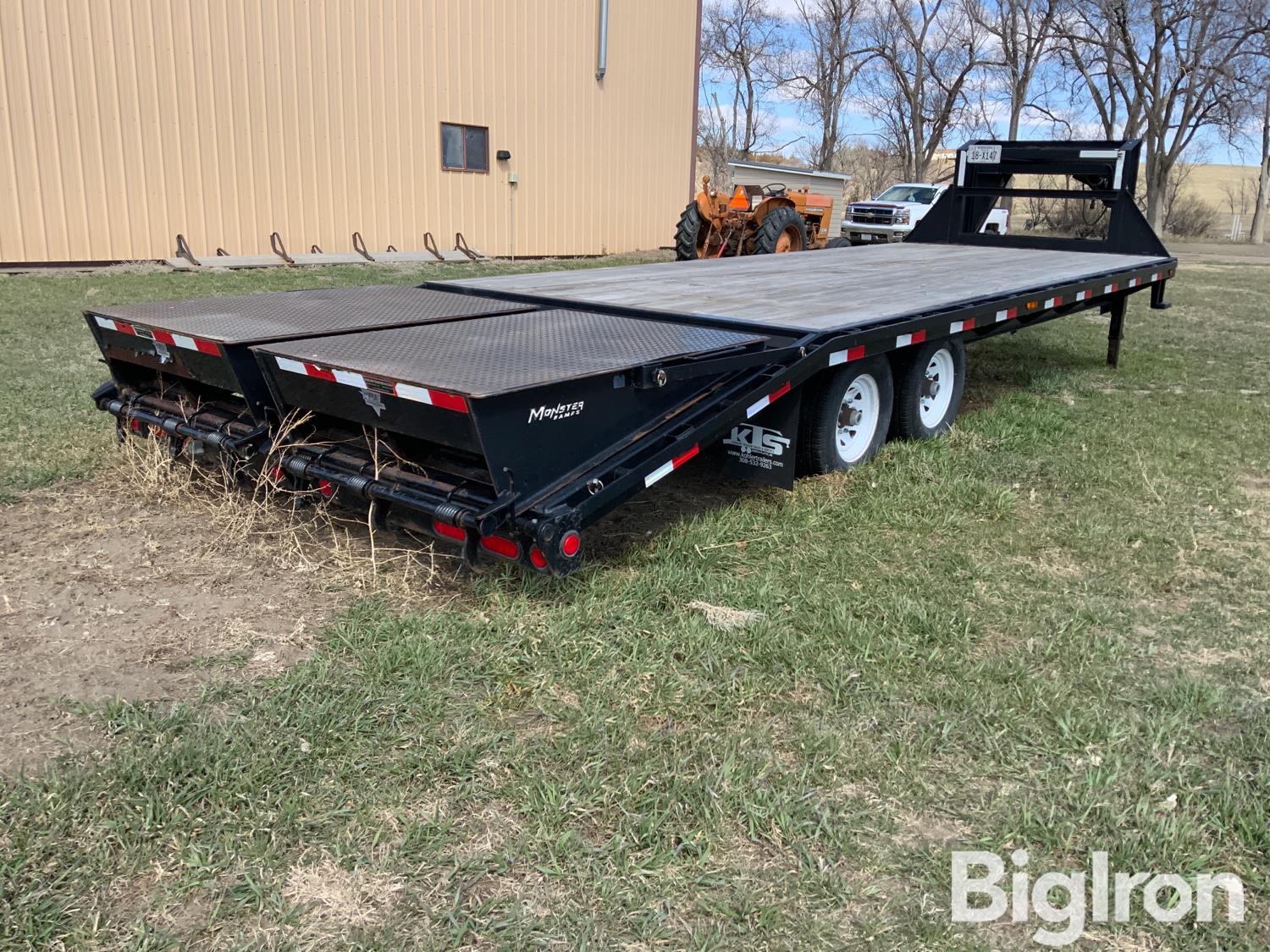 2015 PJ 25’ T/A Gooseneck Flatbed Trailer BigIron Auctions