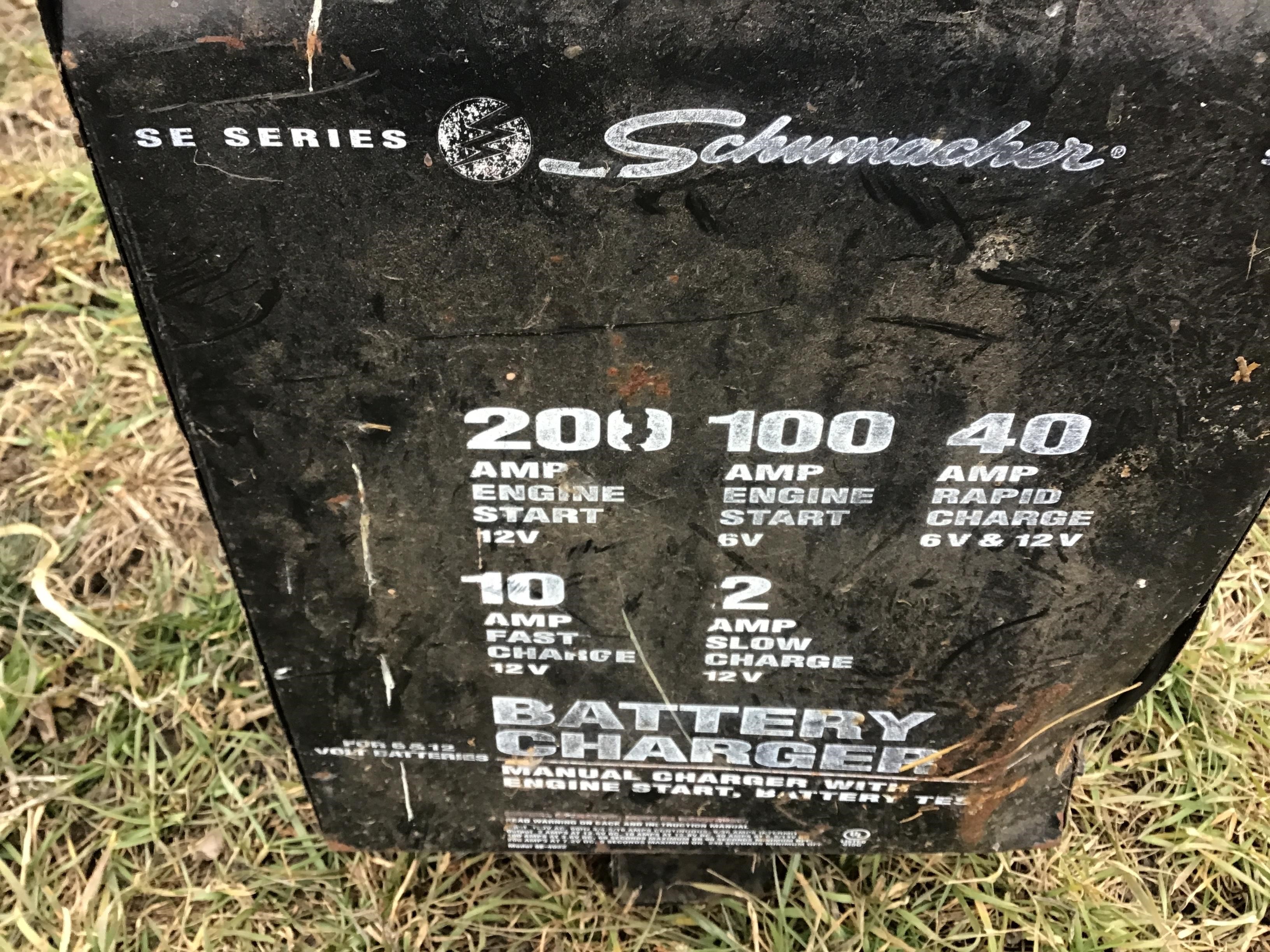 Schumacher Se Series Battery Charger Bigiron Auctions