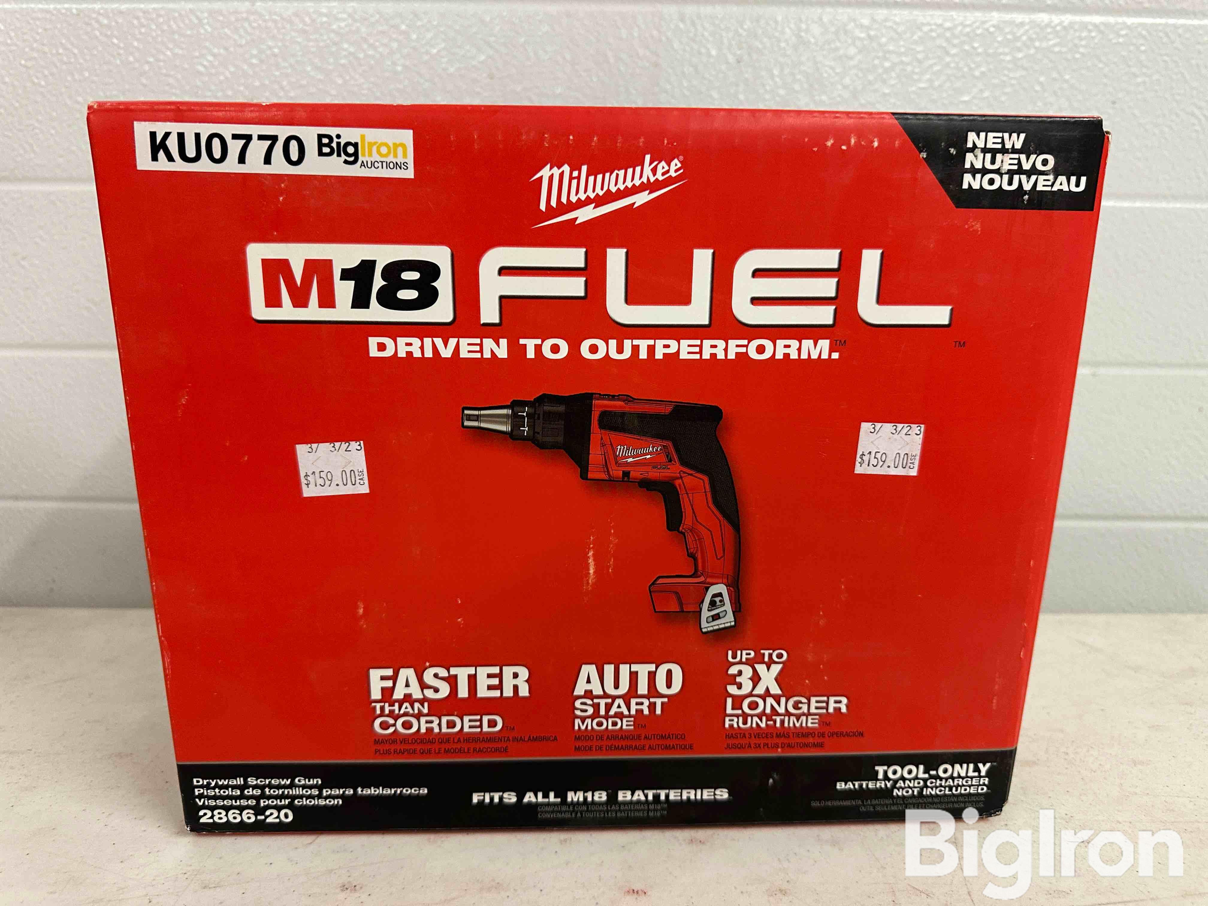 Milwaukee M18 Drywall Screw Gun BigIron Auctions