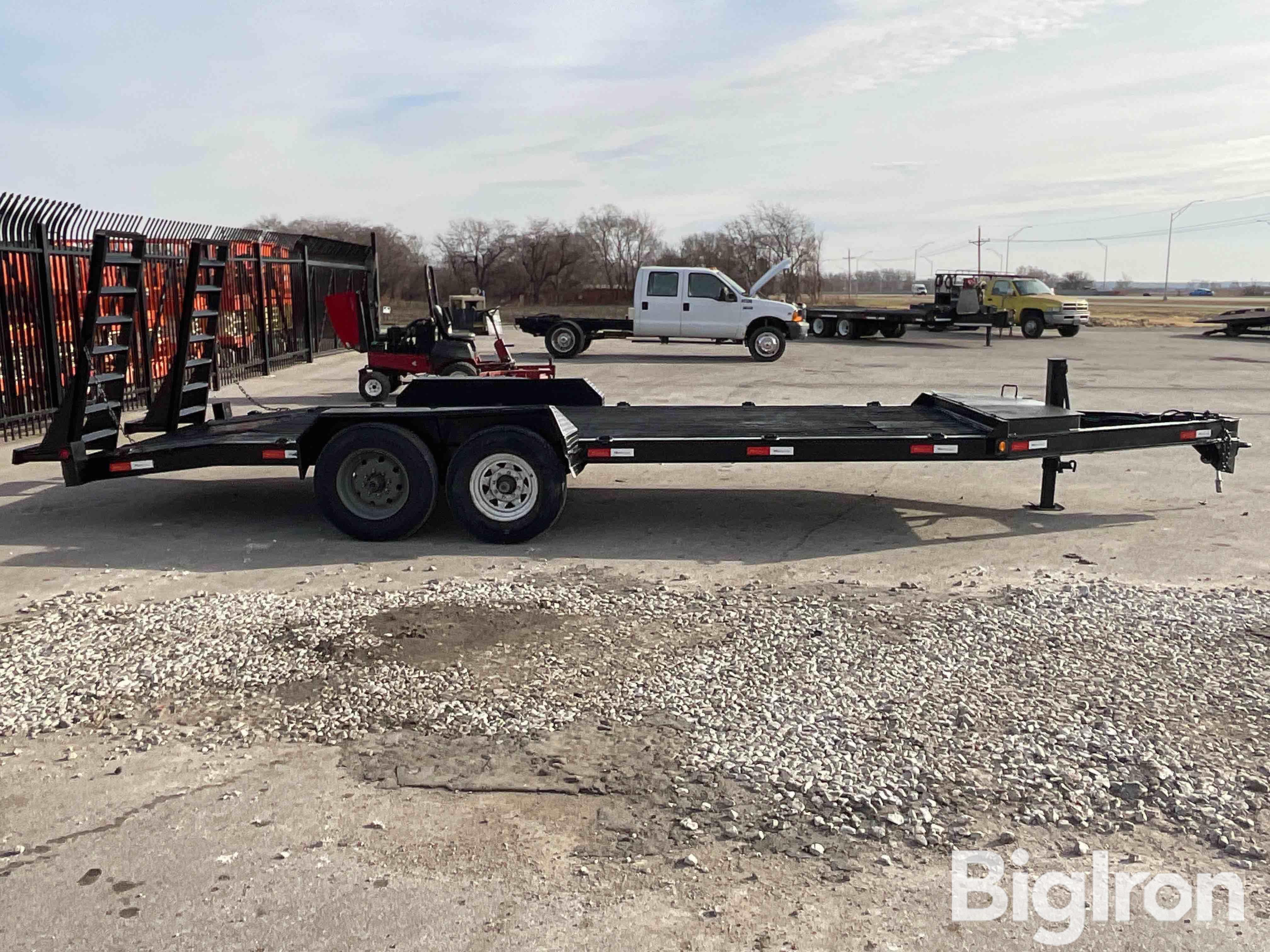 2016 Lucon 5T202BW 20' T/A Flatbed Equipment Trailer BigIron Auctions