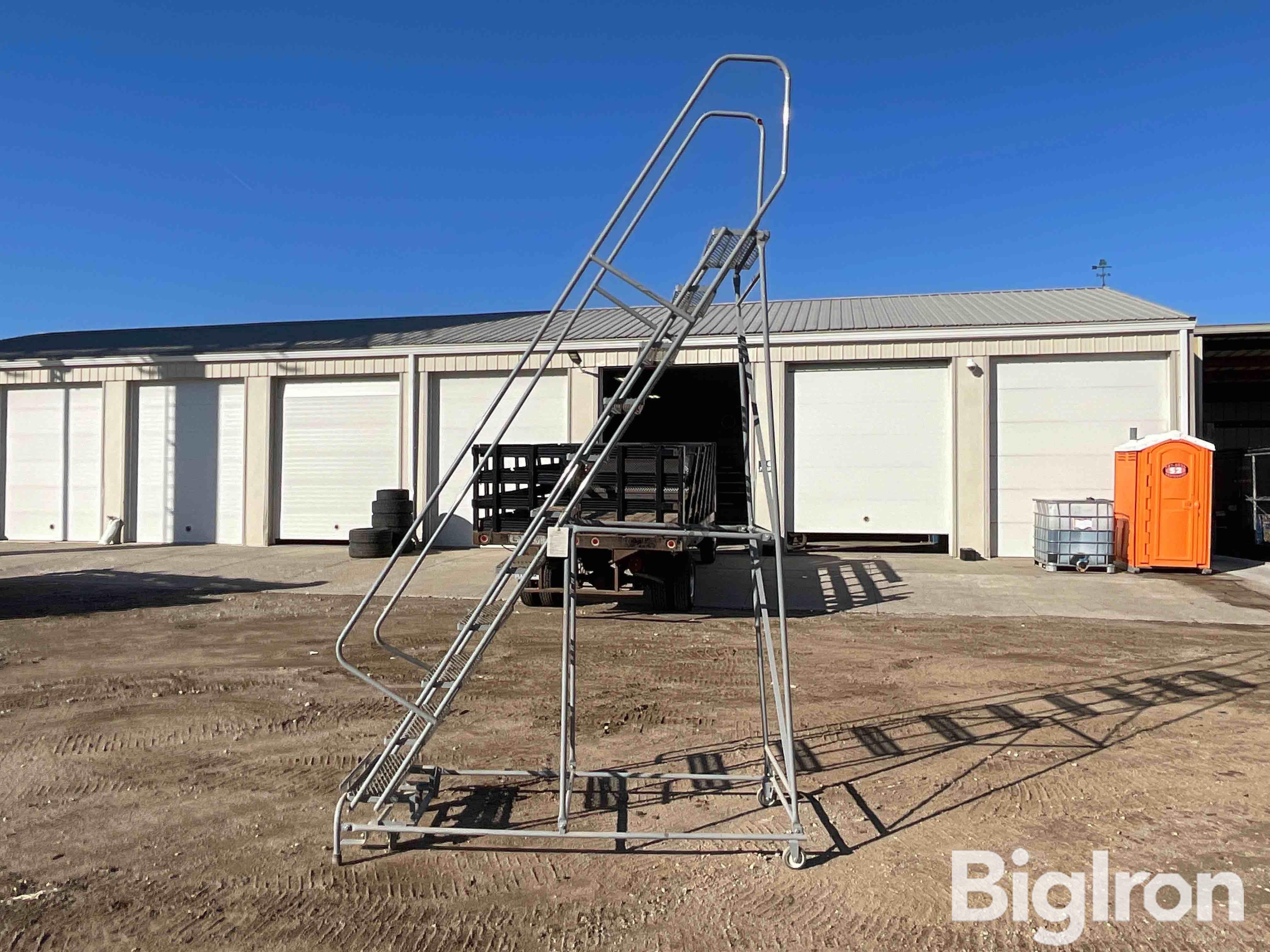 Uline 11-Step Rolling Safety Ladder BigIron Auctions