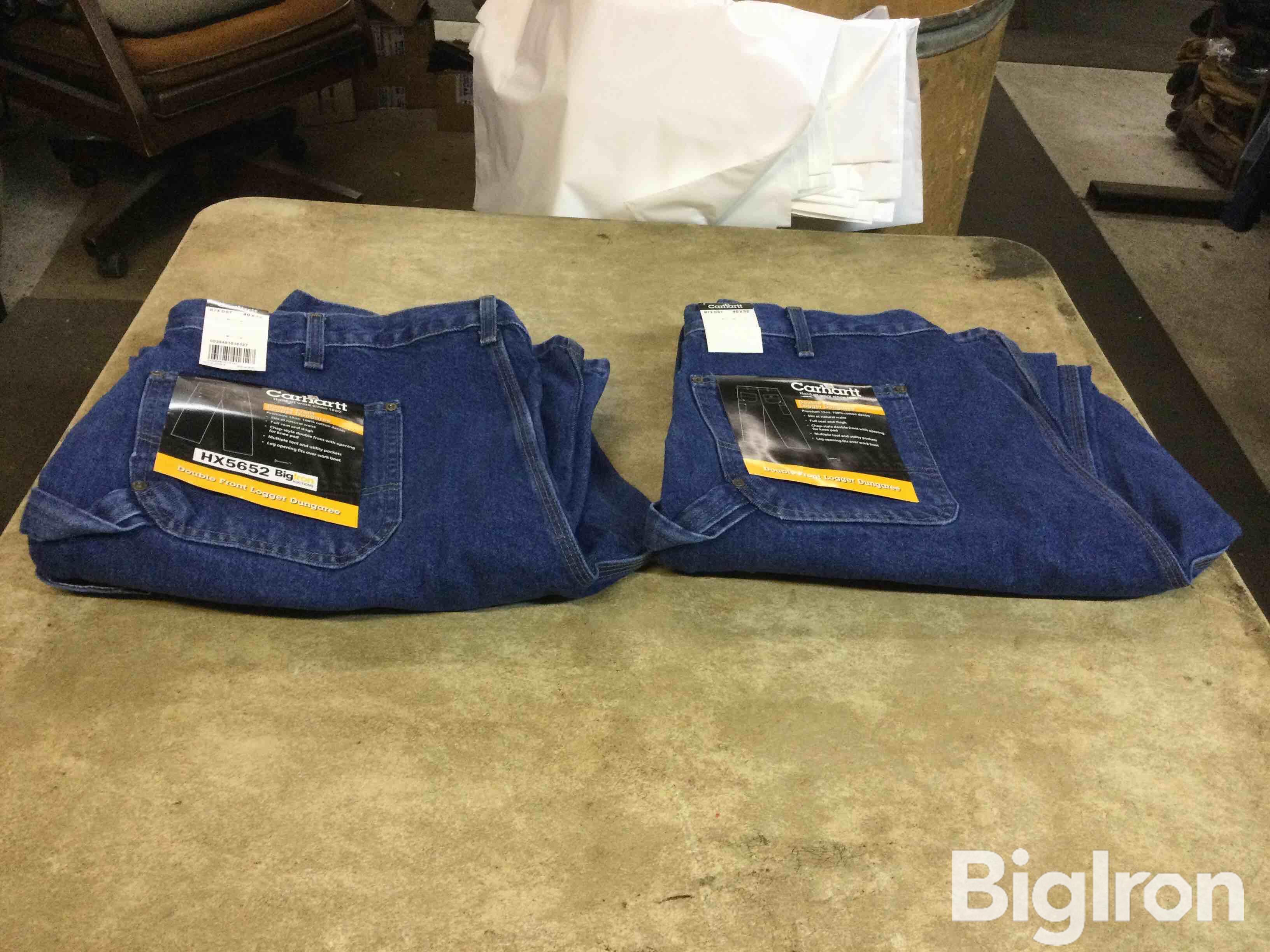 Carhartt 40x32 Double Front Logger Dungaree Jeans BigIron Auctions