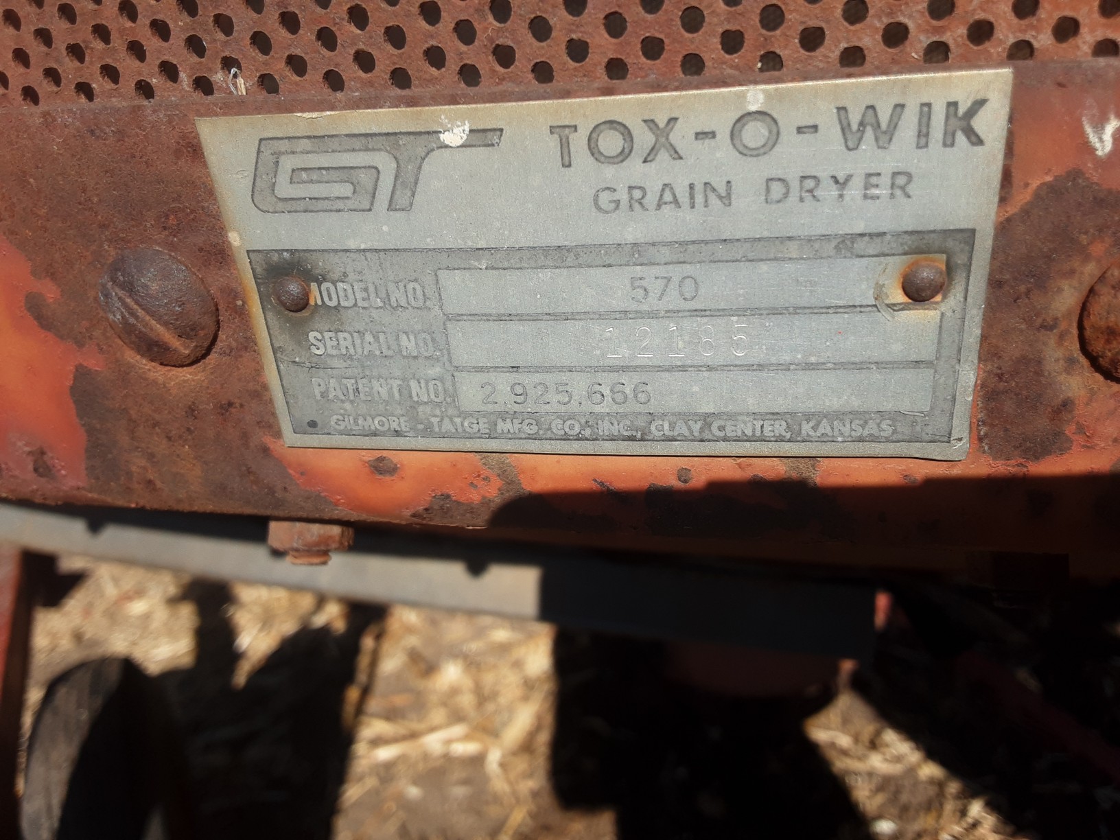 Gt 570 Tox O Wik Portable Grain Dryer Bigiron Auctions