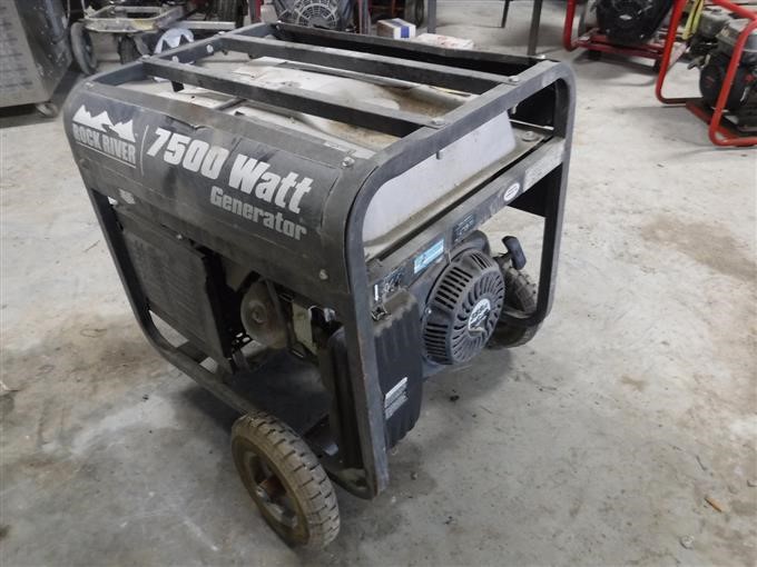 Rock River 0239062 7500 Watt Portable Generator BigIron Auctions