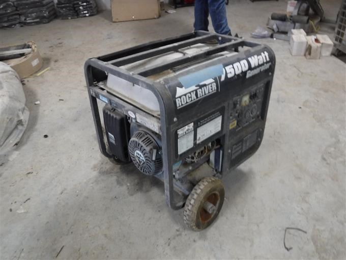 Rock River 0239062 7500 Watt Portable Generator BigIron Auctions