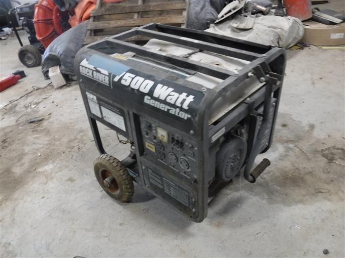 Rock River 0239062 7500 Watt Portable Generator BigIron Auctions